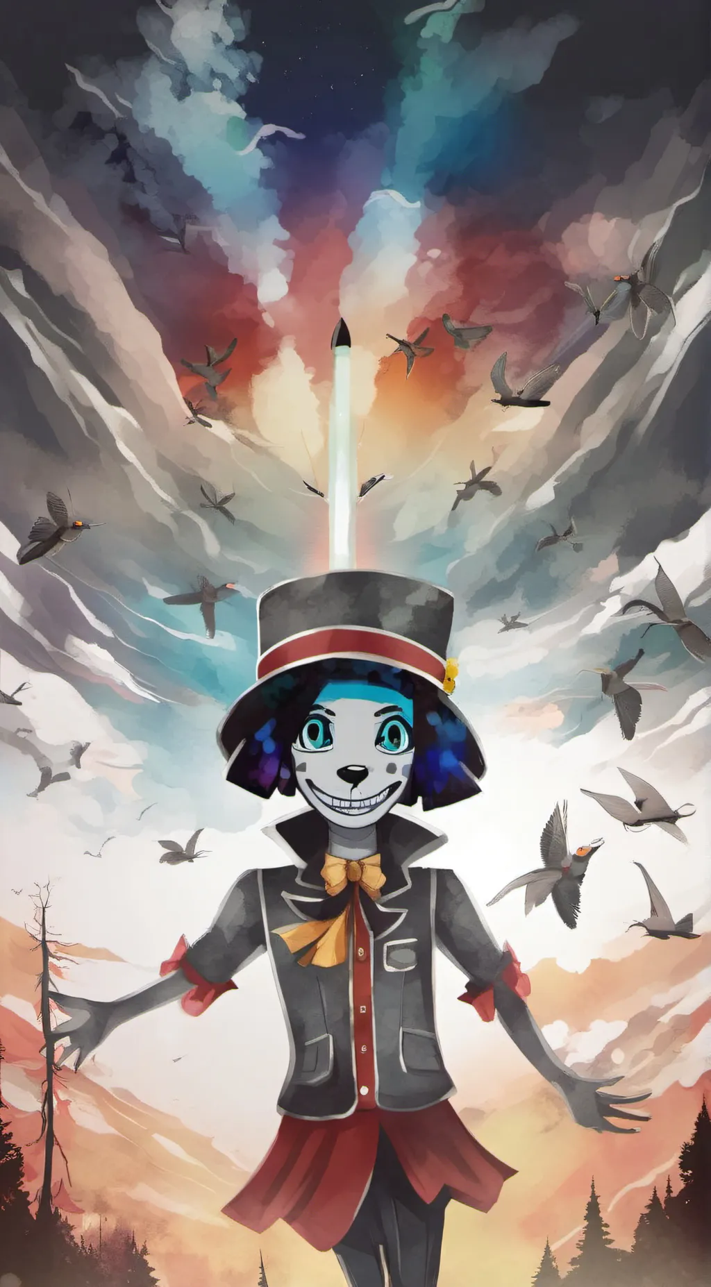 ai character: bon background