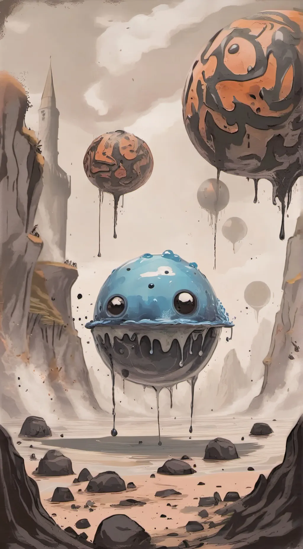 ai character: slime background