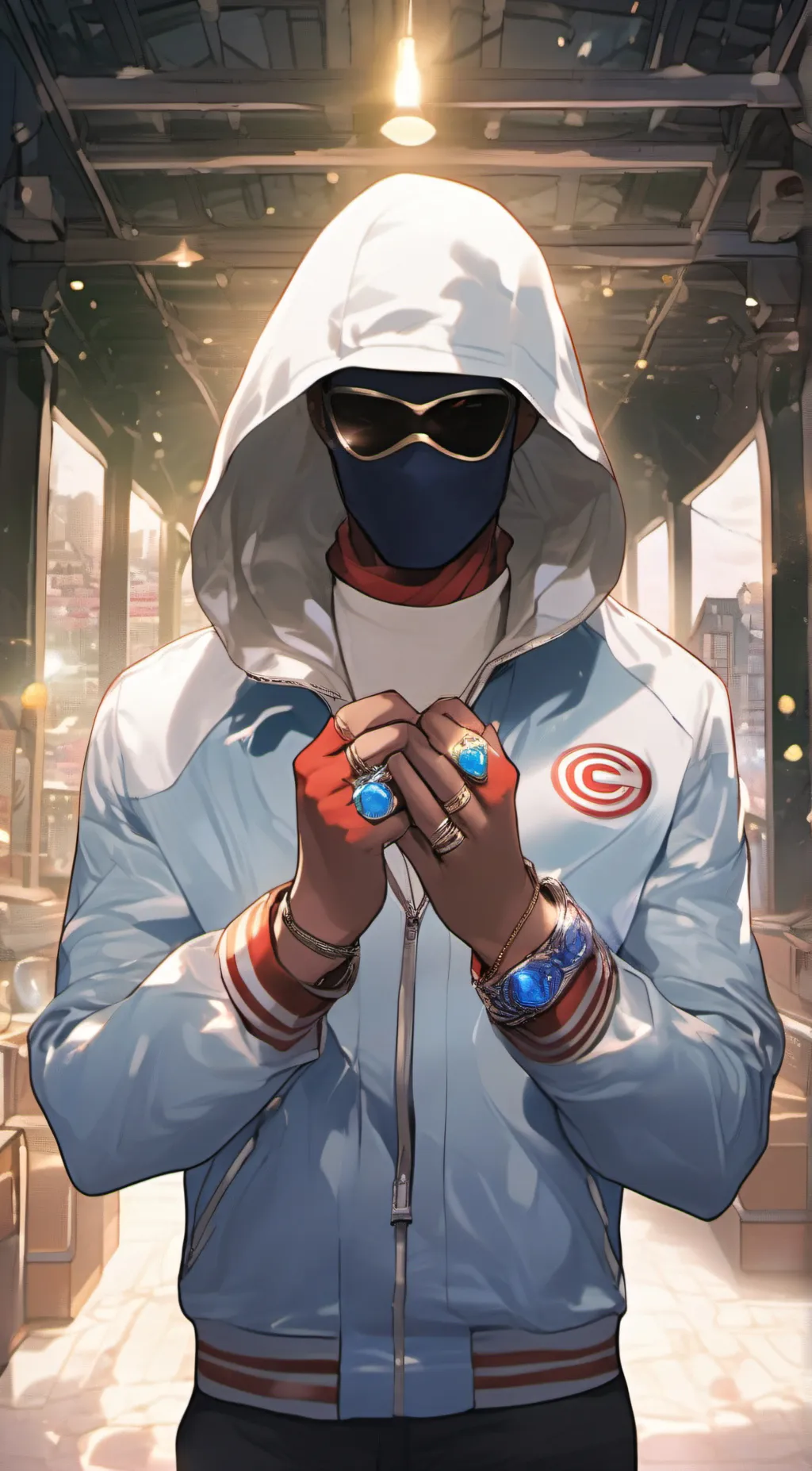 ai character: Magic background