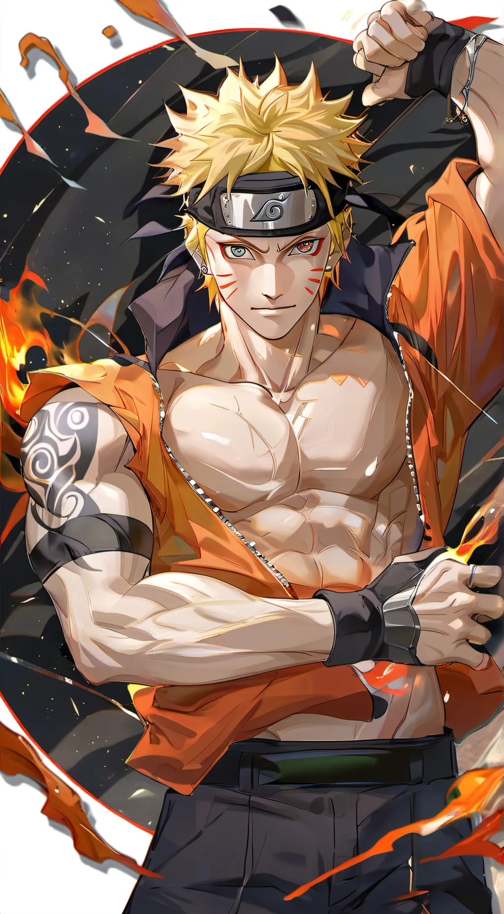 ai character: Sage Mode Naruto  background