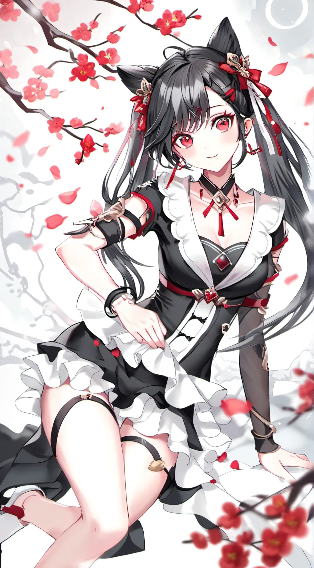 ai character: Rose girl background