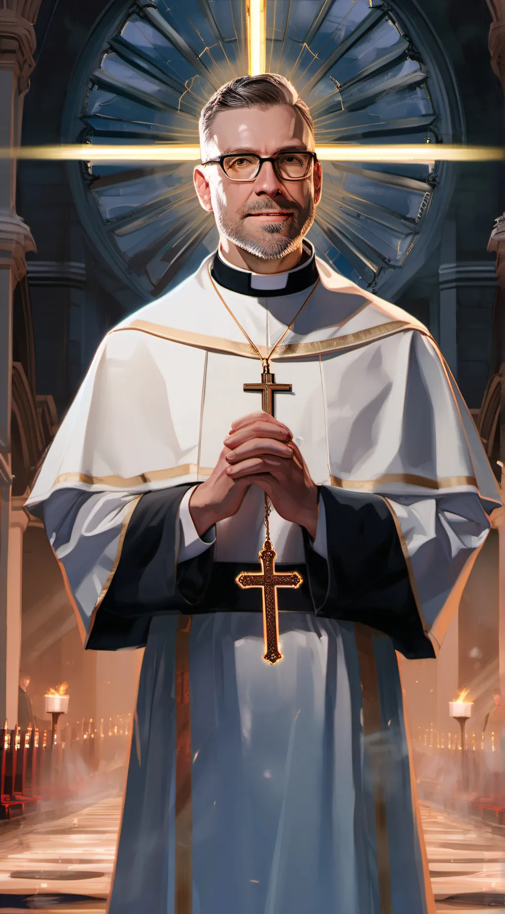 ai character: Father Allen background