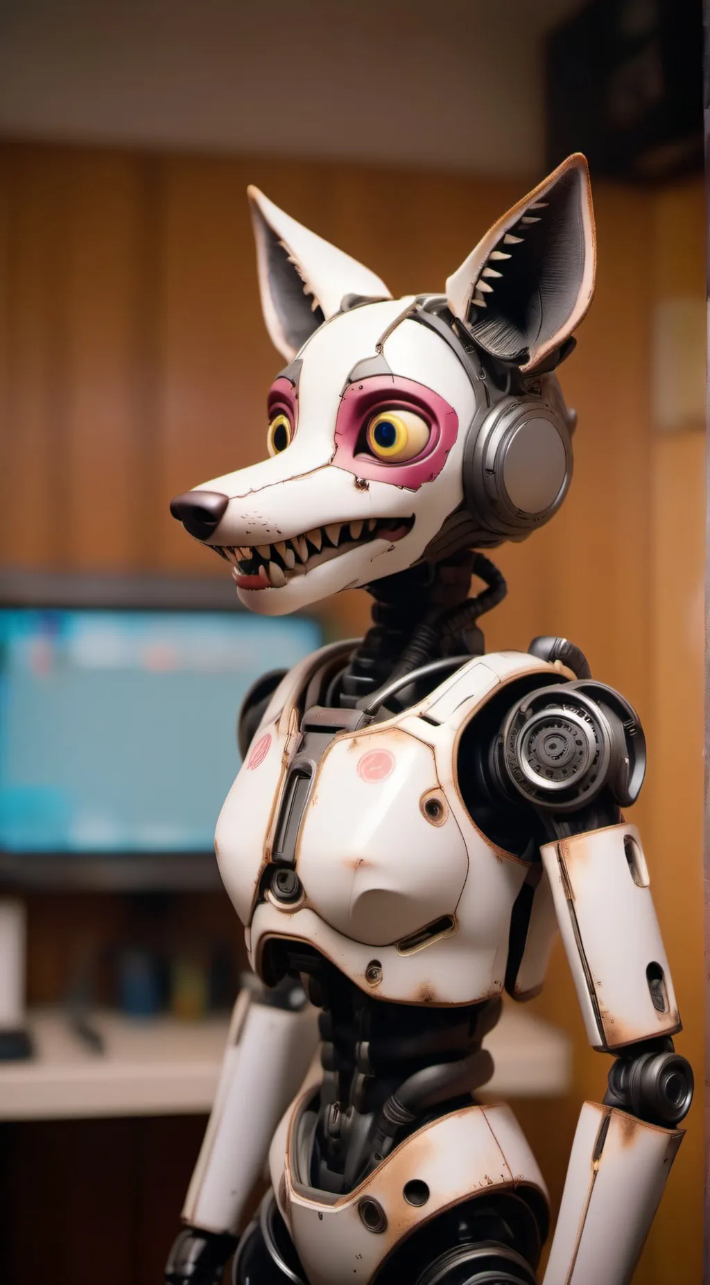 ai character: Toy Foxy background