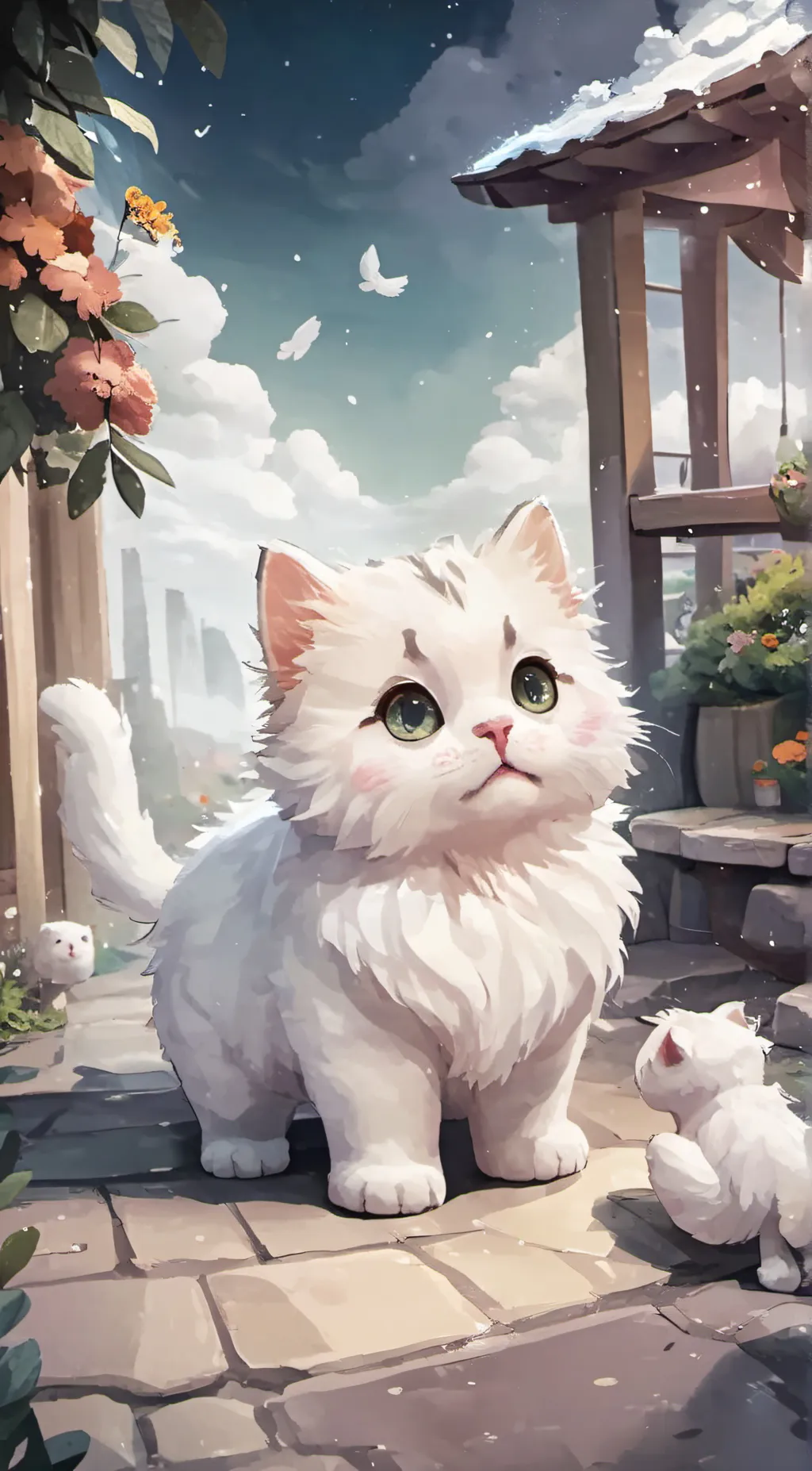 ai character: Mocha background