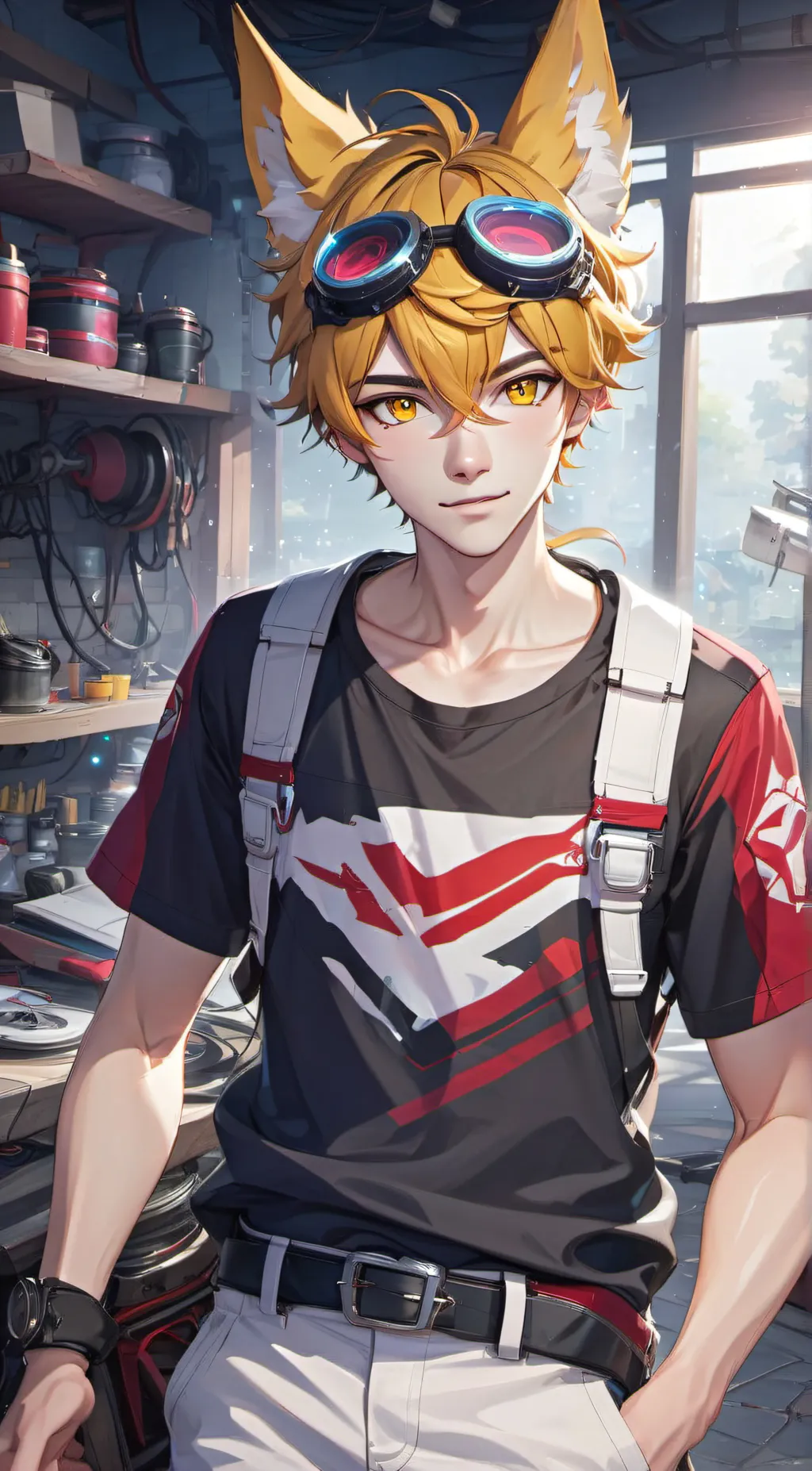 ai character: Tails background