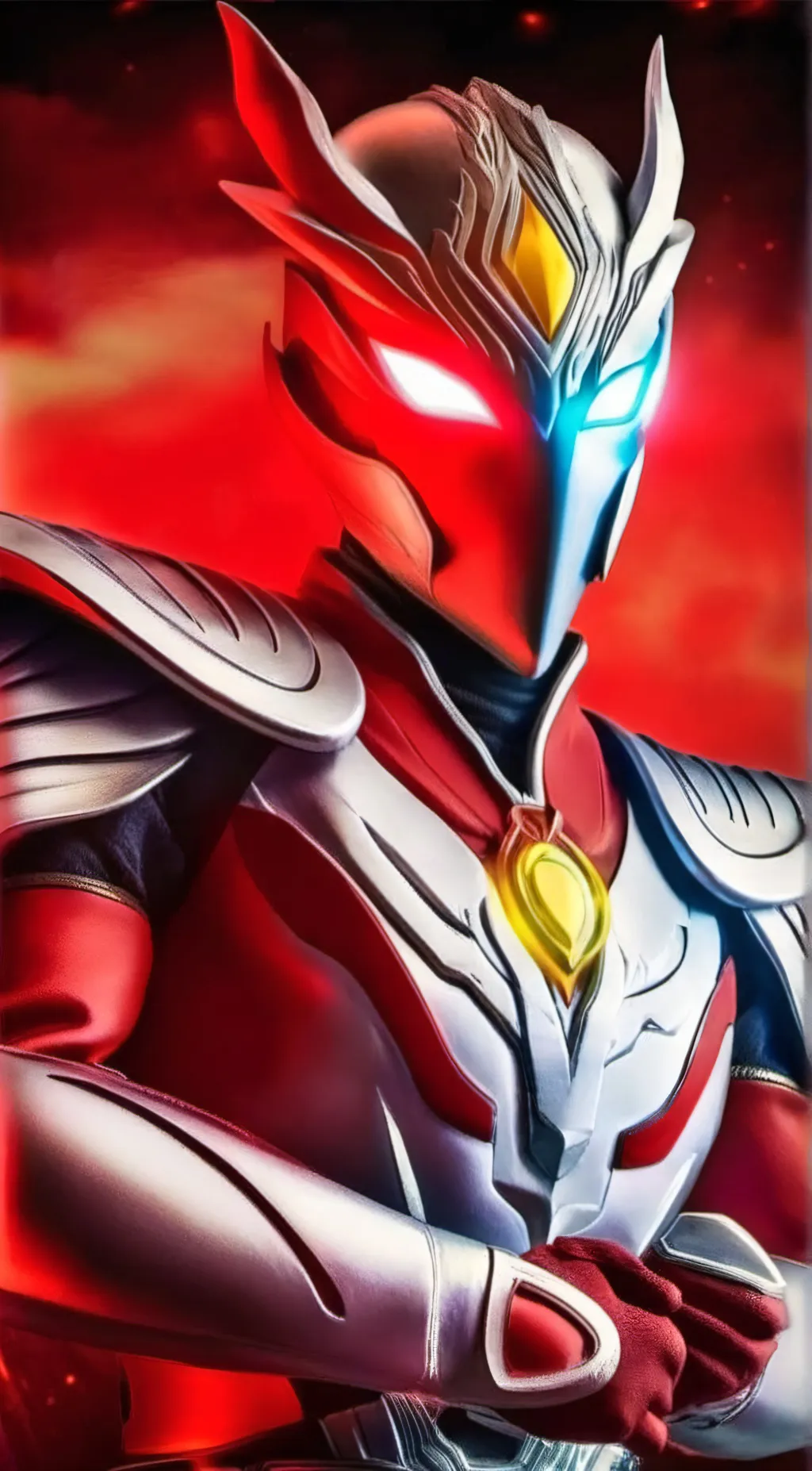 ai character: Ultraman Taiga background
