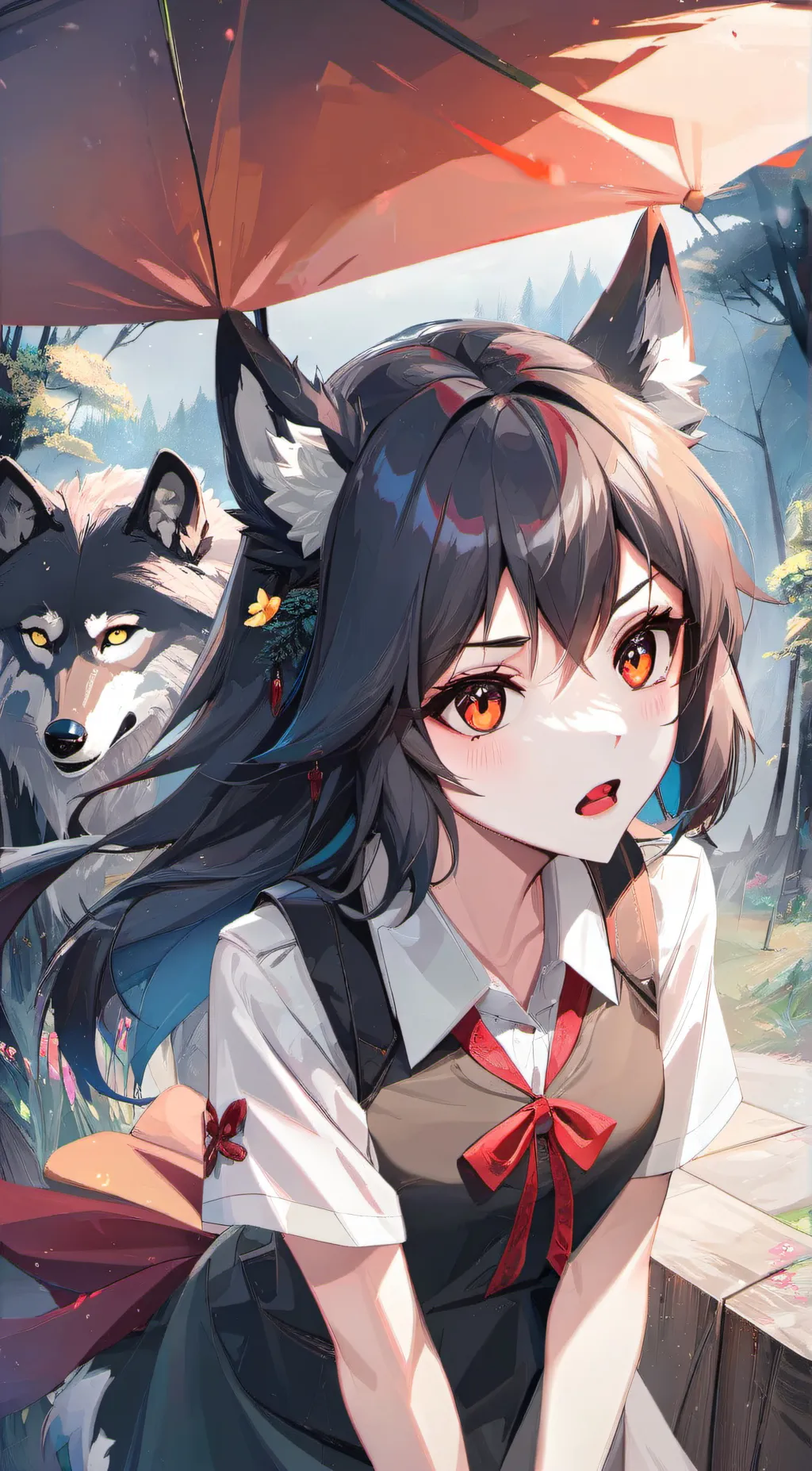 ai character: Katie sky background
