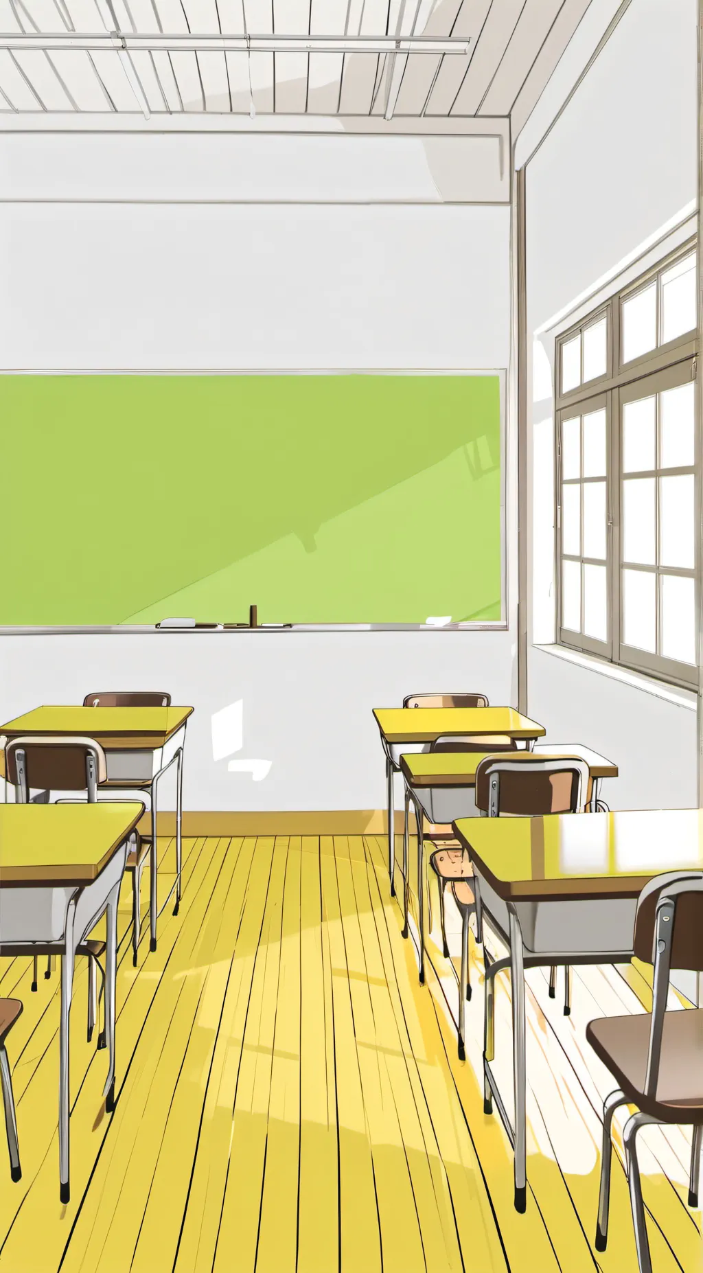 ai character: Japanese Classroom background