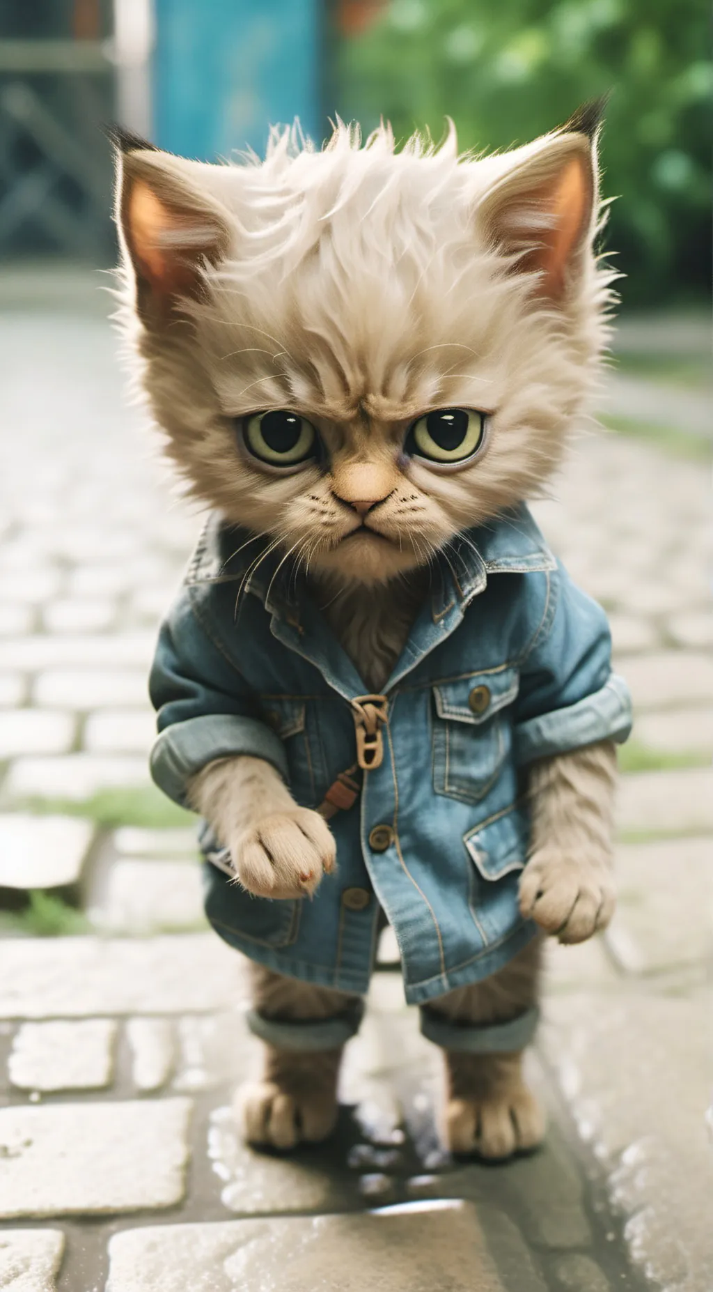 ai character: Pissed kitten 😡 background