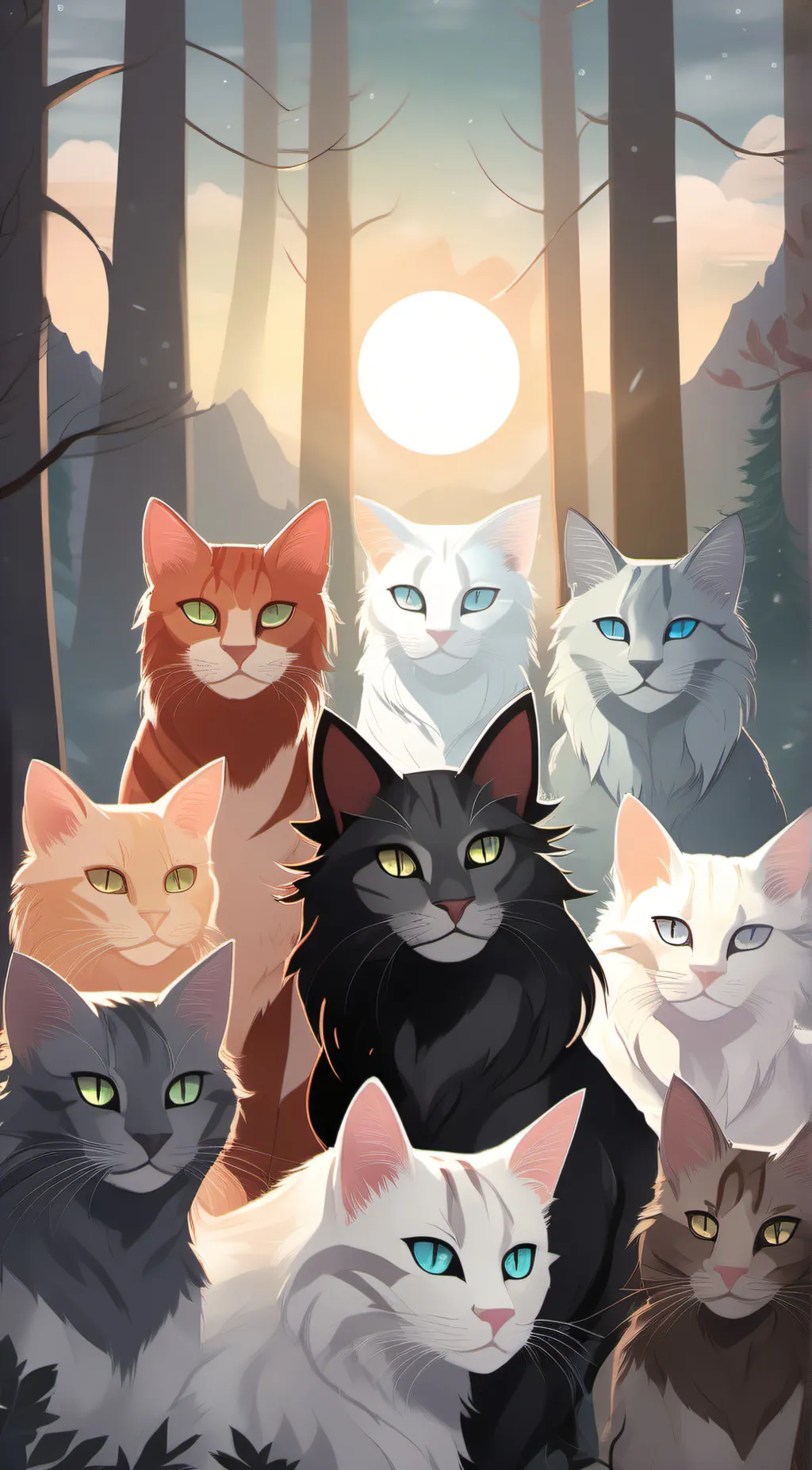 ai character: warrior cats  background