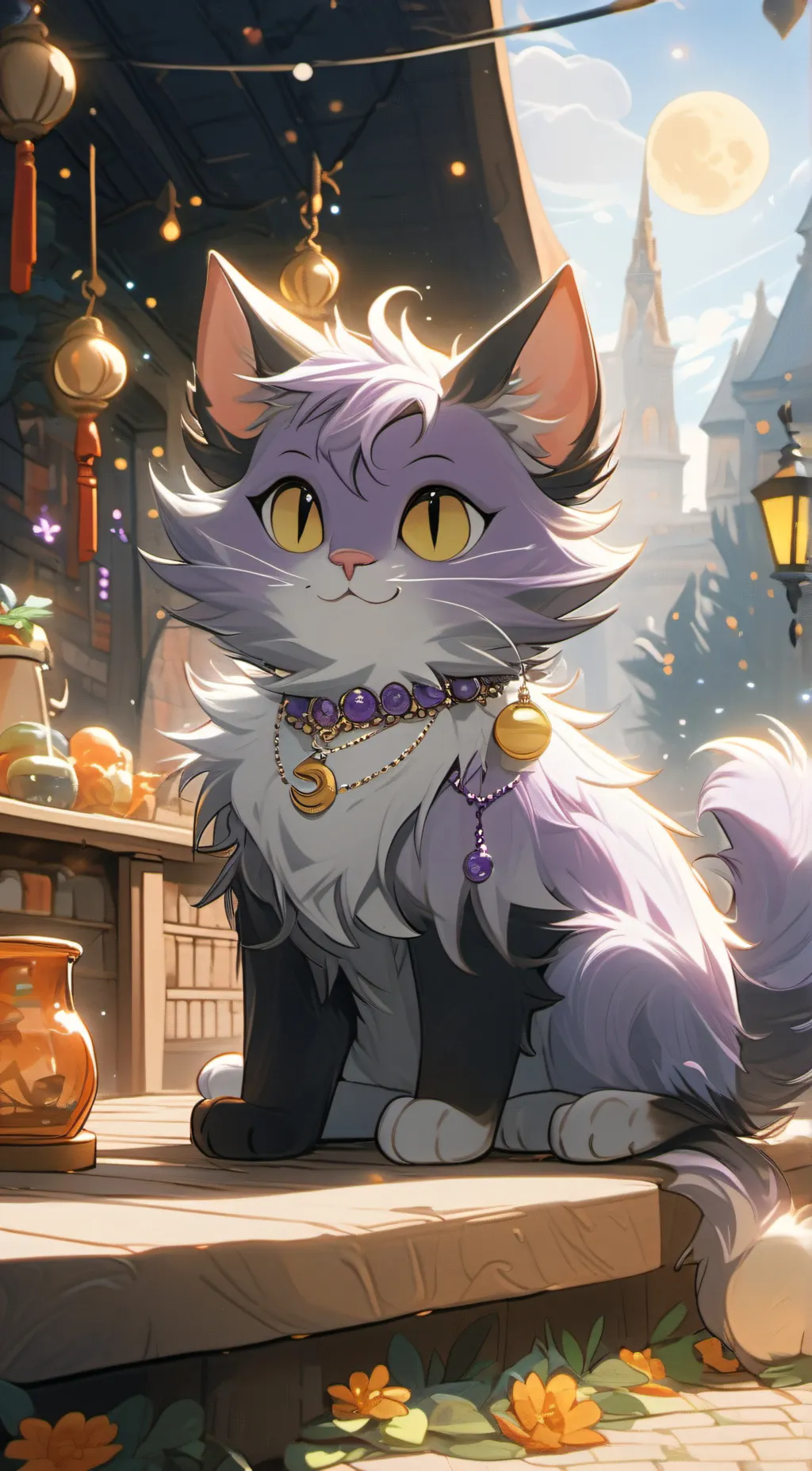ai character: catnap background