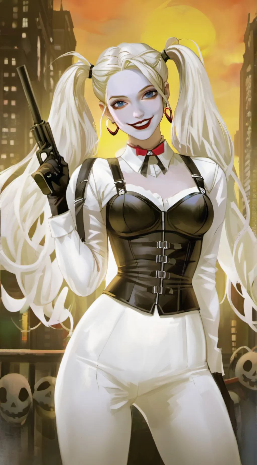 ai character: Harley Quinn background