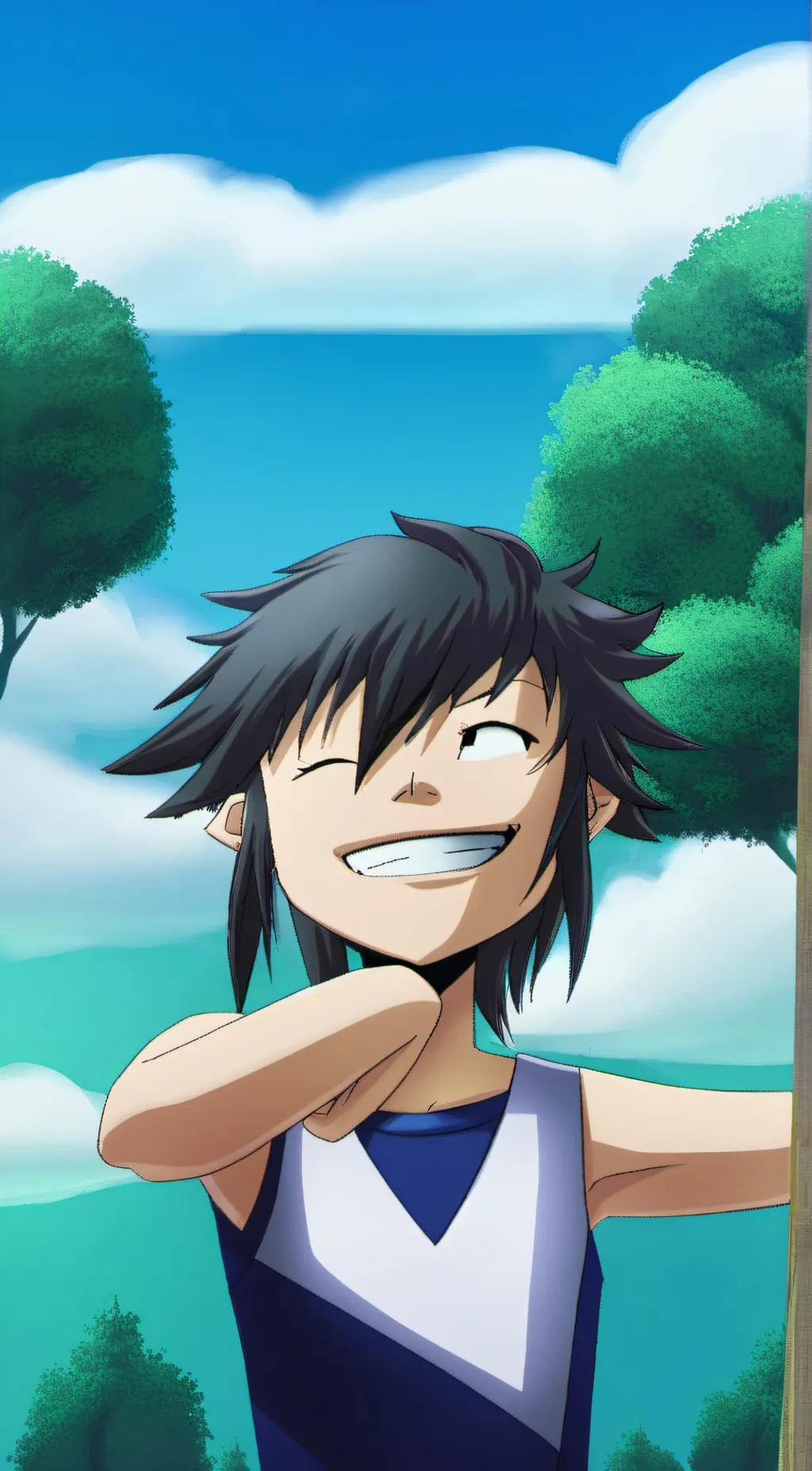 ai character: Noodle (gorillaz) background