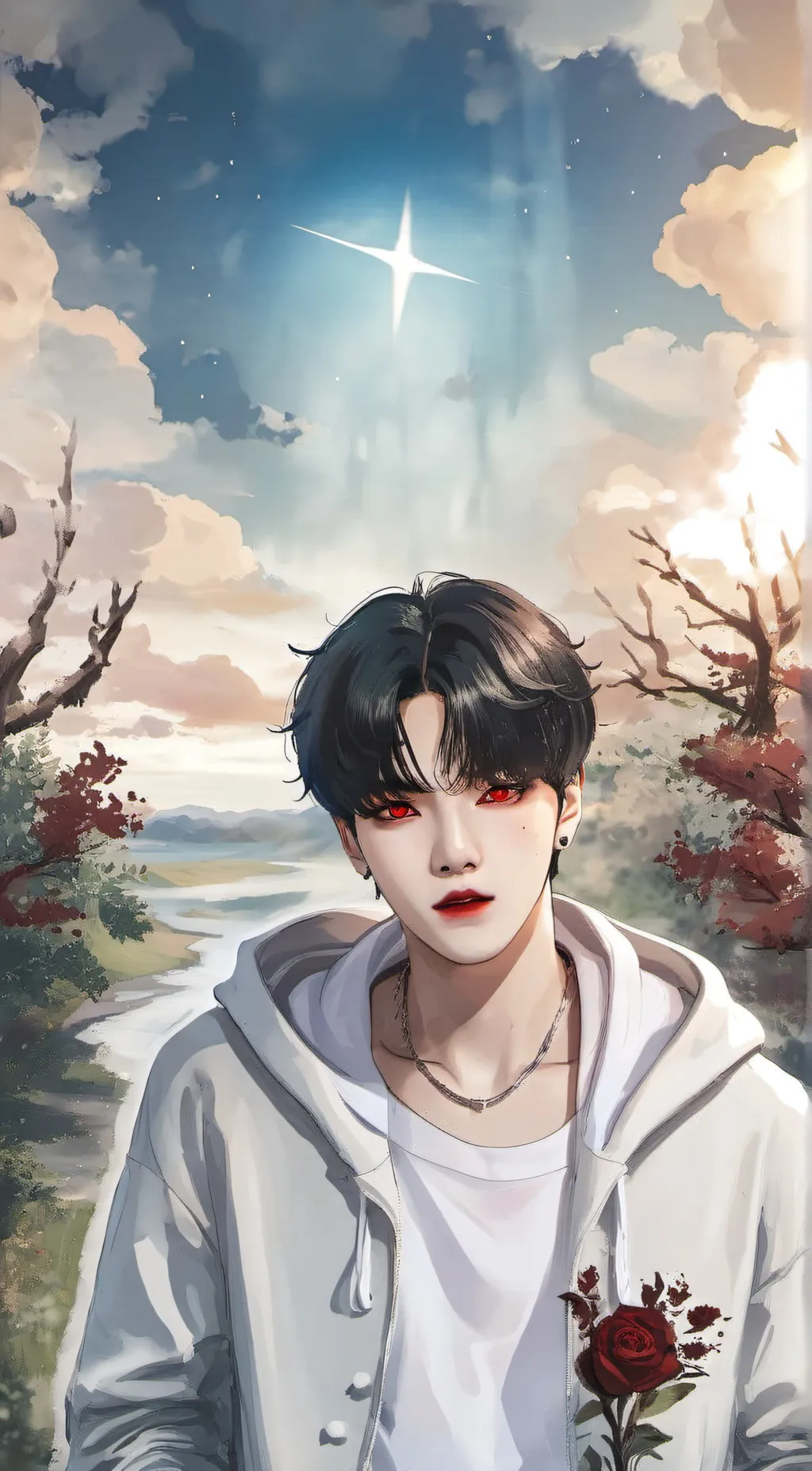 ai character: Suga  background