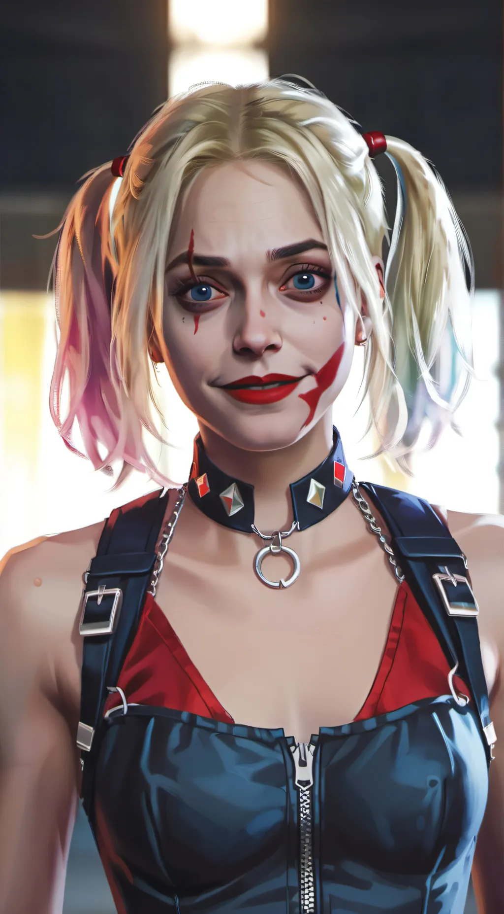 ai character: Harley Quinn  background