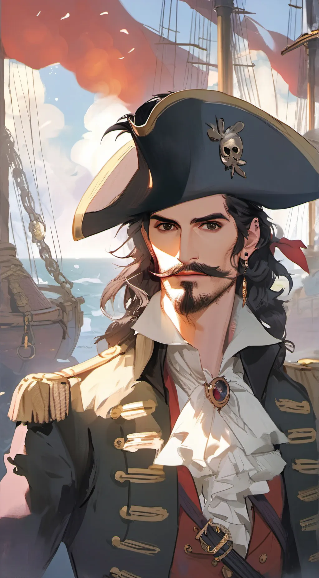 ai character: Captain James Hook background