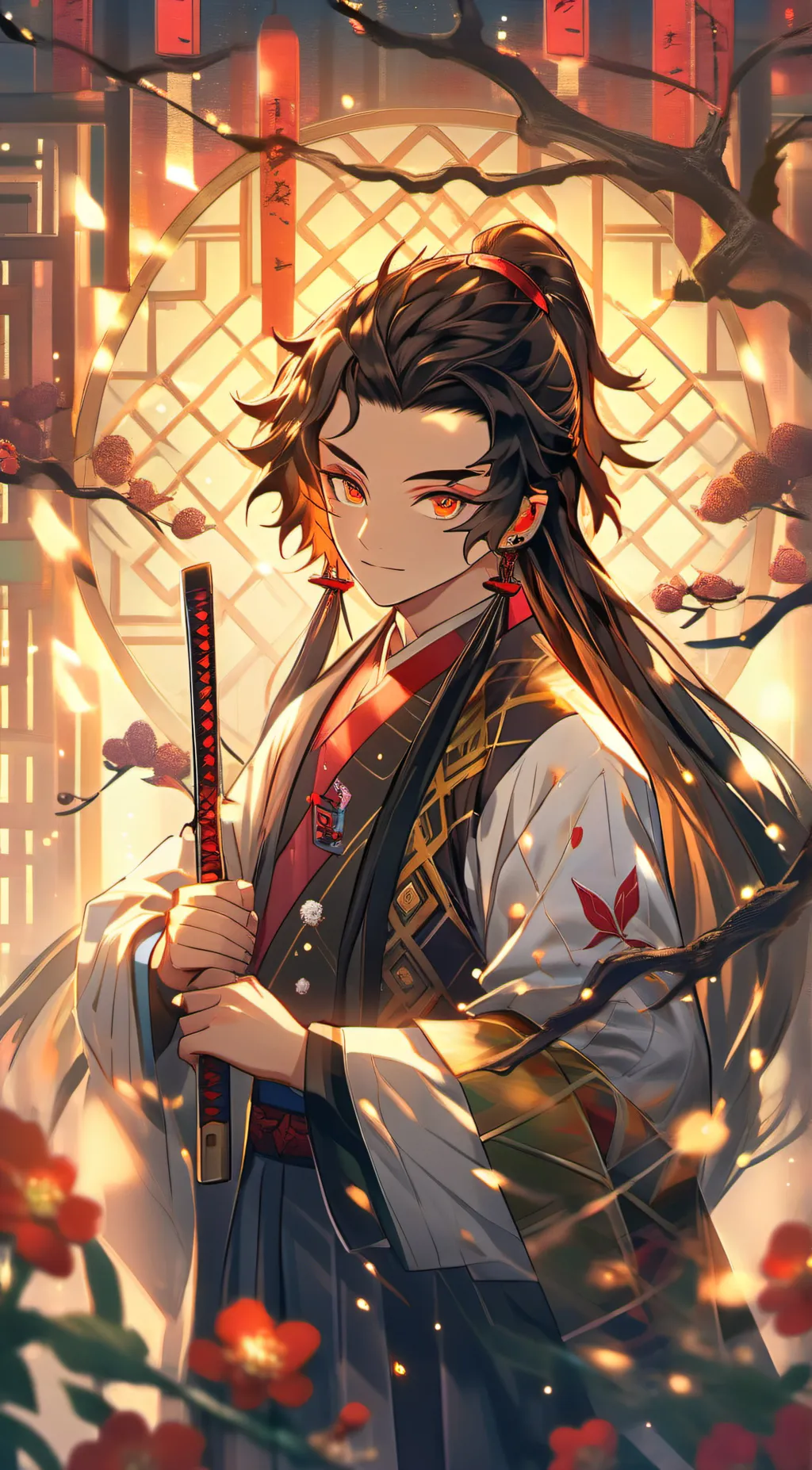 ai character: Hashiras Sleepover background