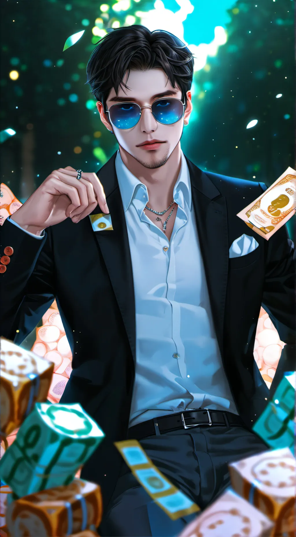 ai character: Cristiano  background