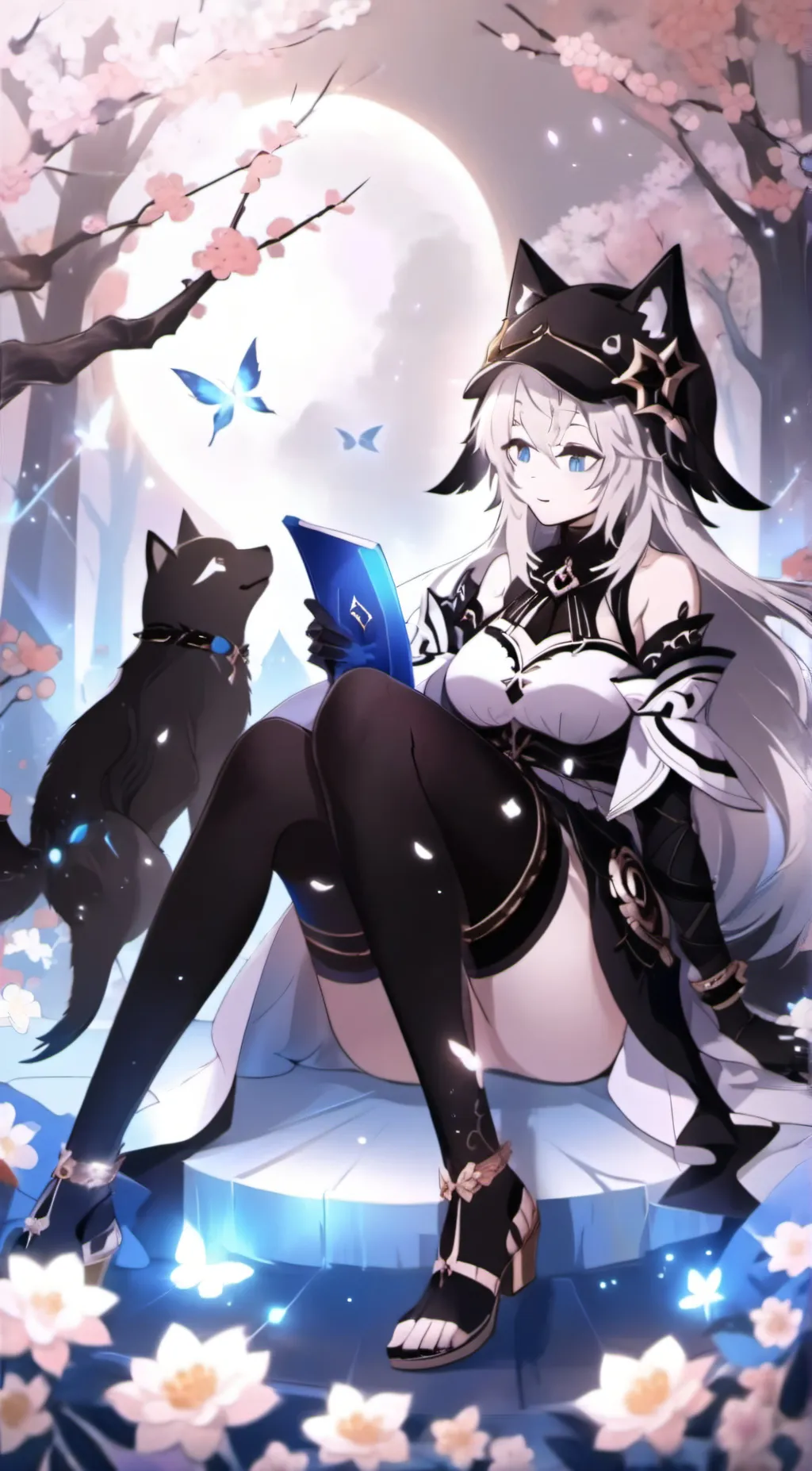 ai character: Snowy background