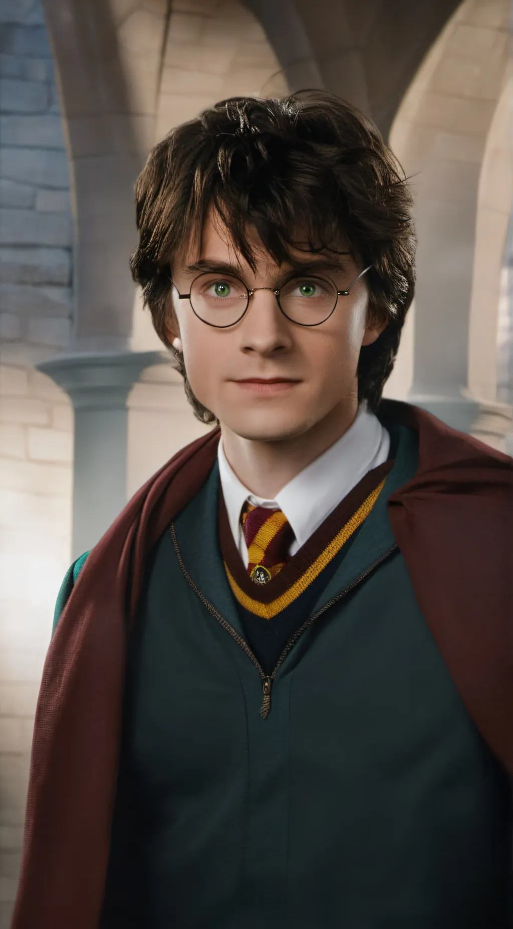 ai character: Harry Potter  background
