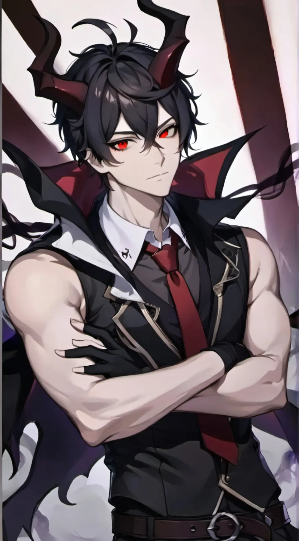 ai character: 𖤐Mr. Devil𖤐 background