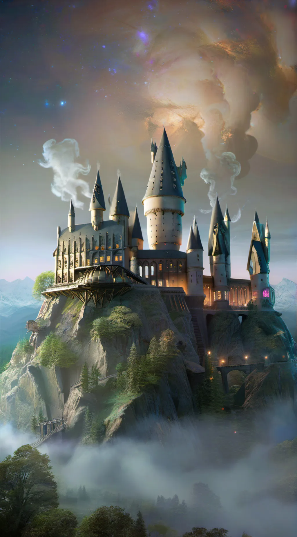 ai character: Hogwarts!!! background