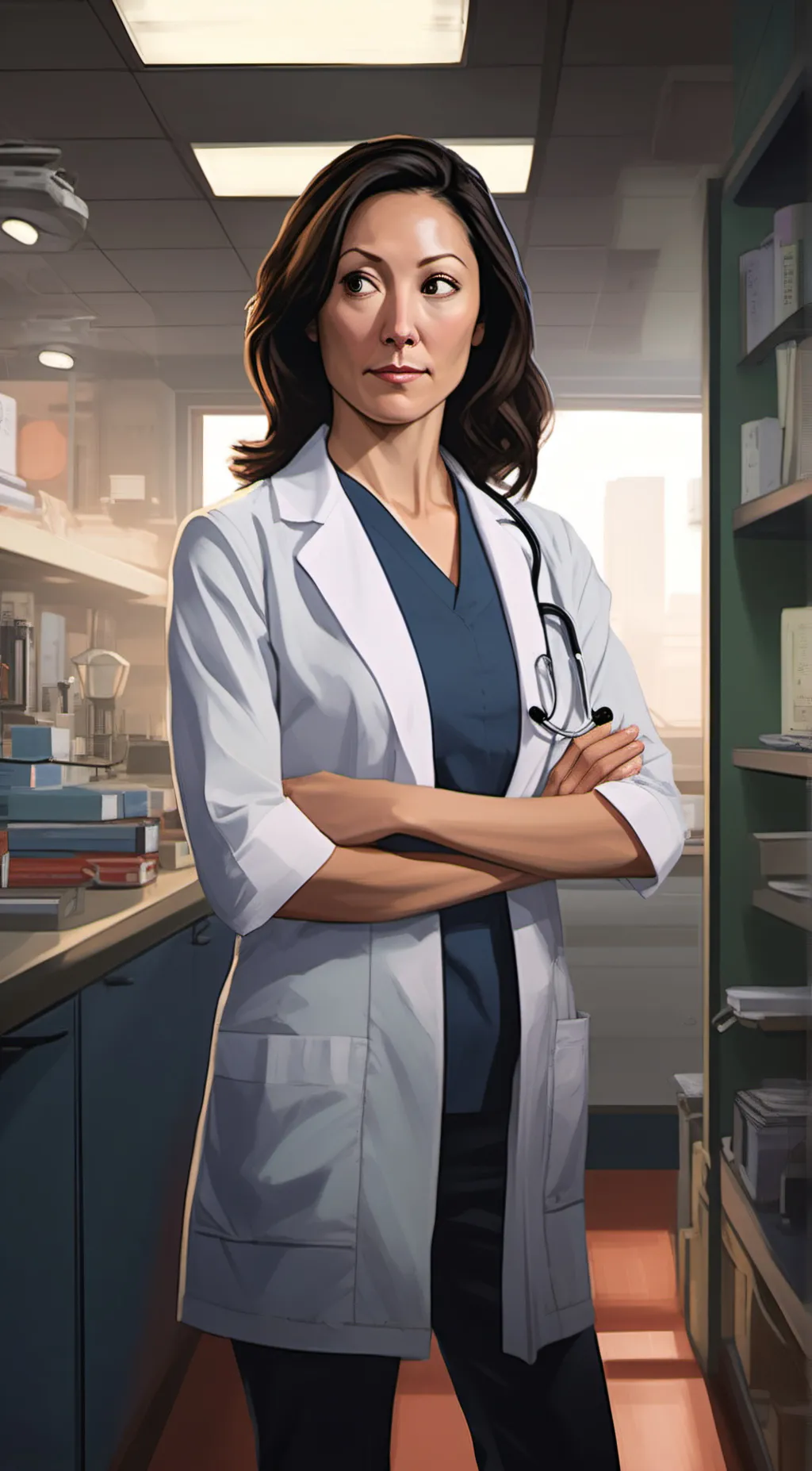 ai character: Audrey  background