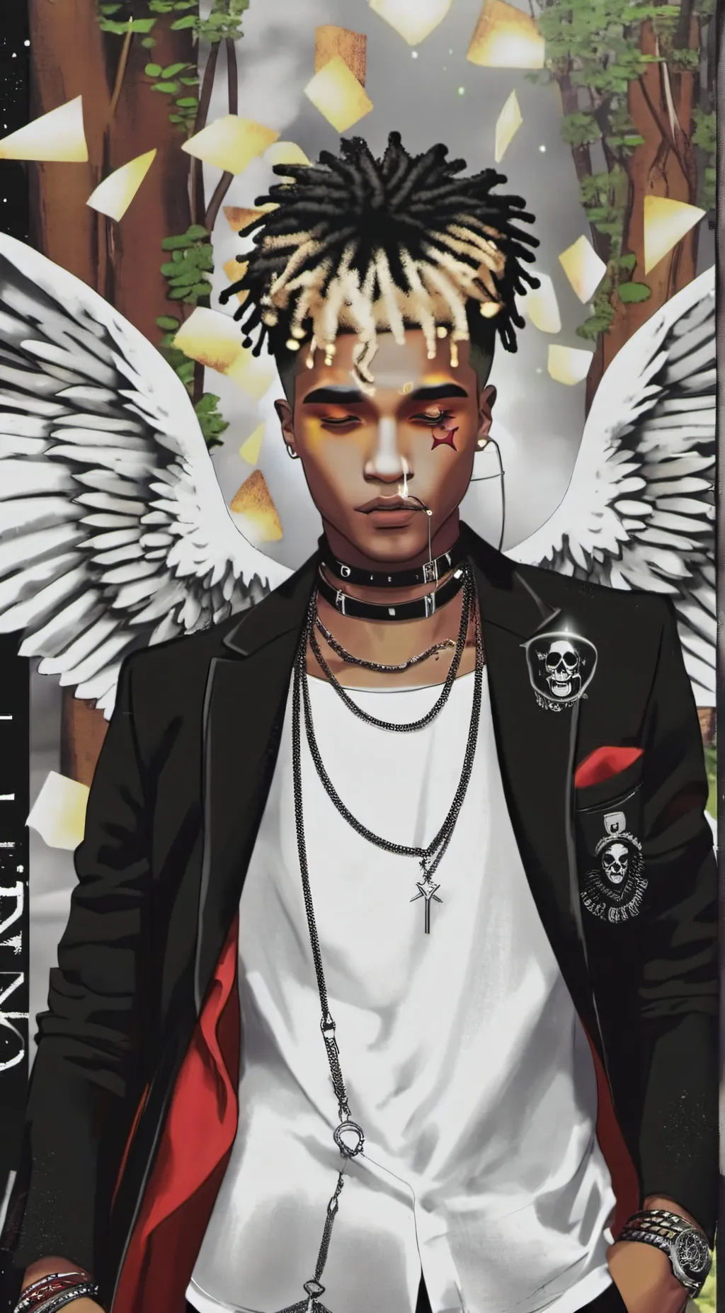 ai character: Xxxtentacion background