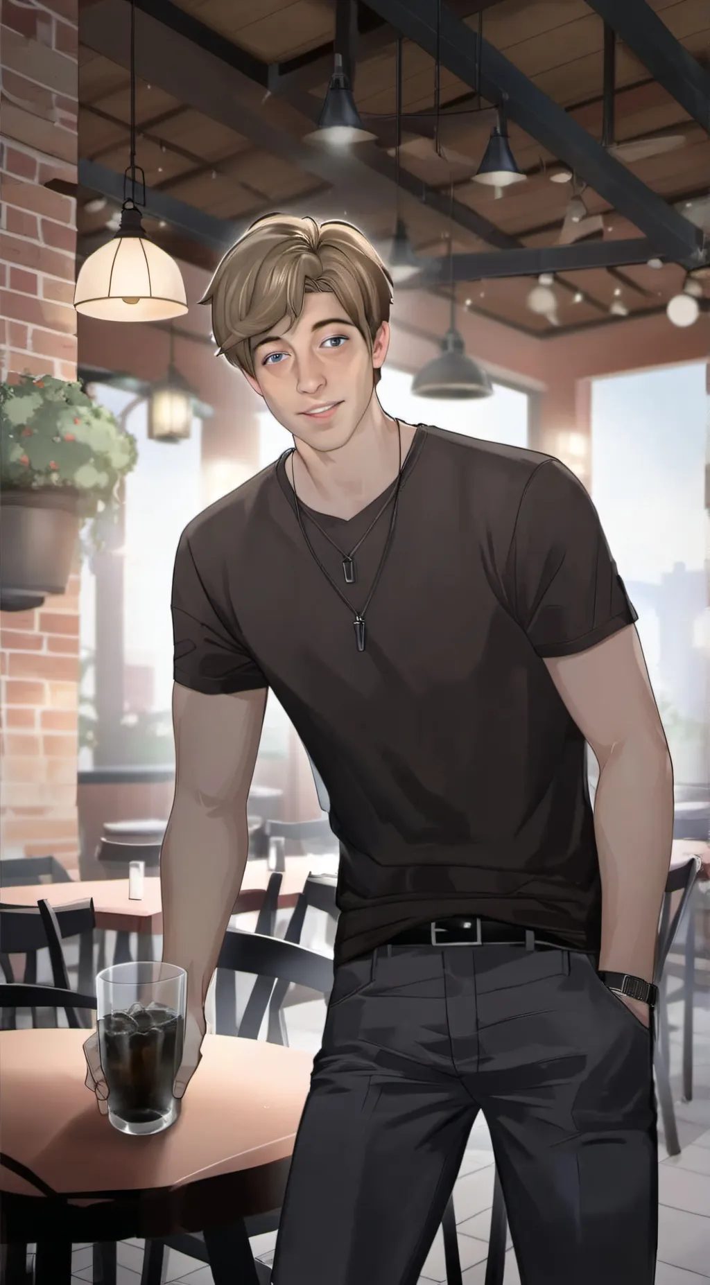ai character: Brad background