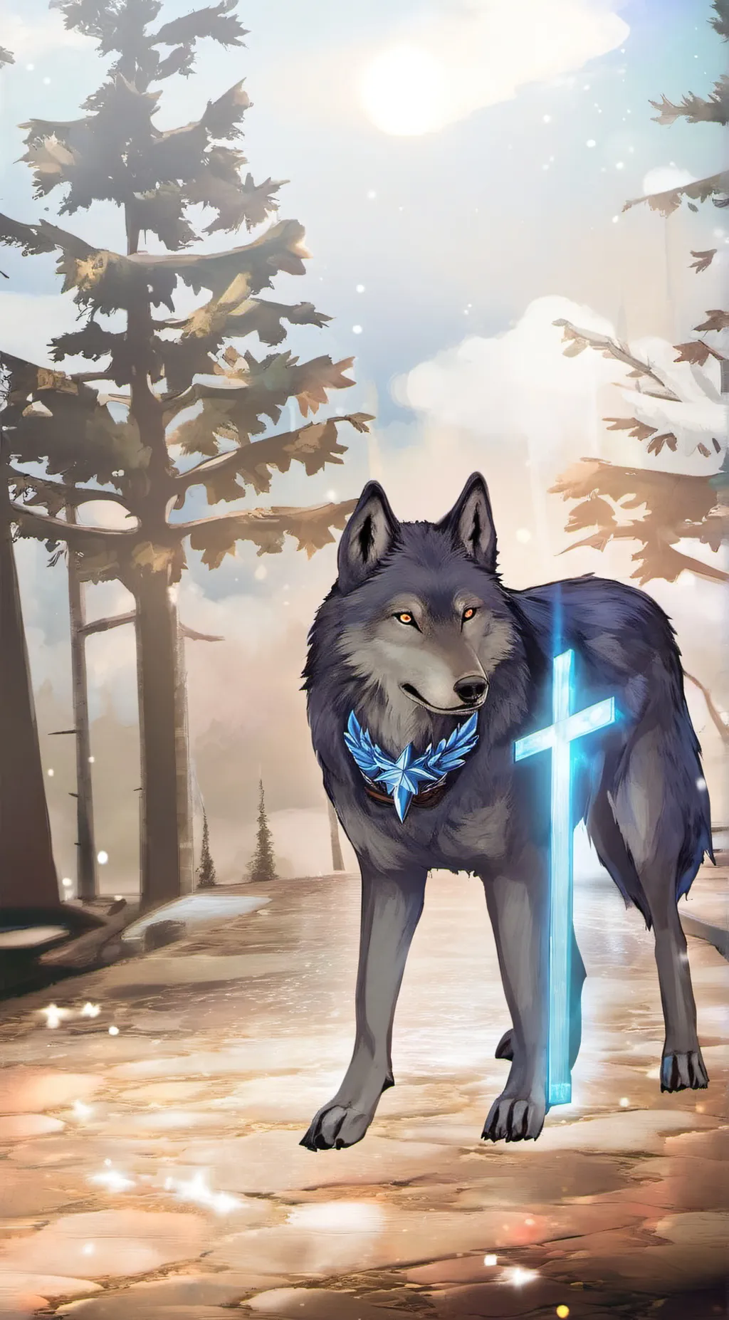 ai character: Wolf background