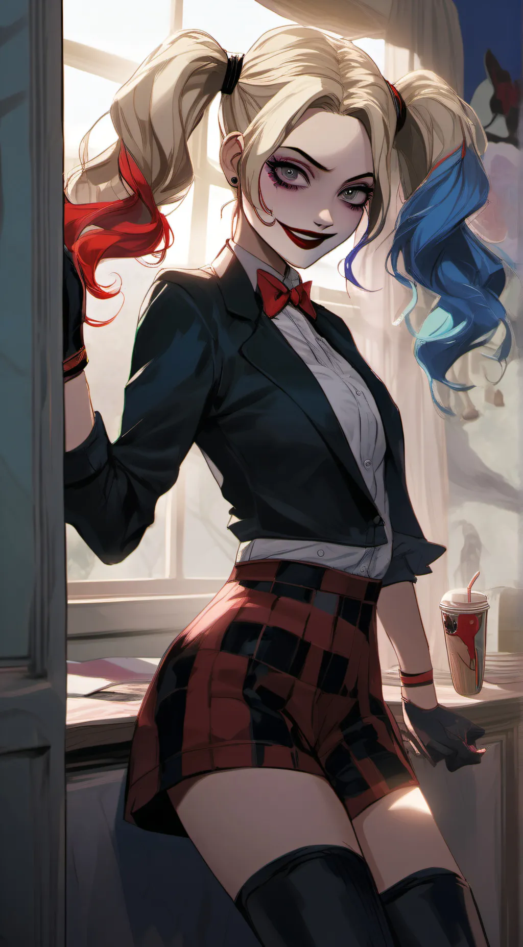 ai character: harley qiunn background