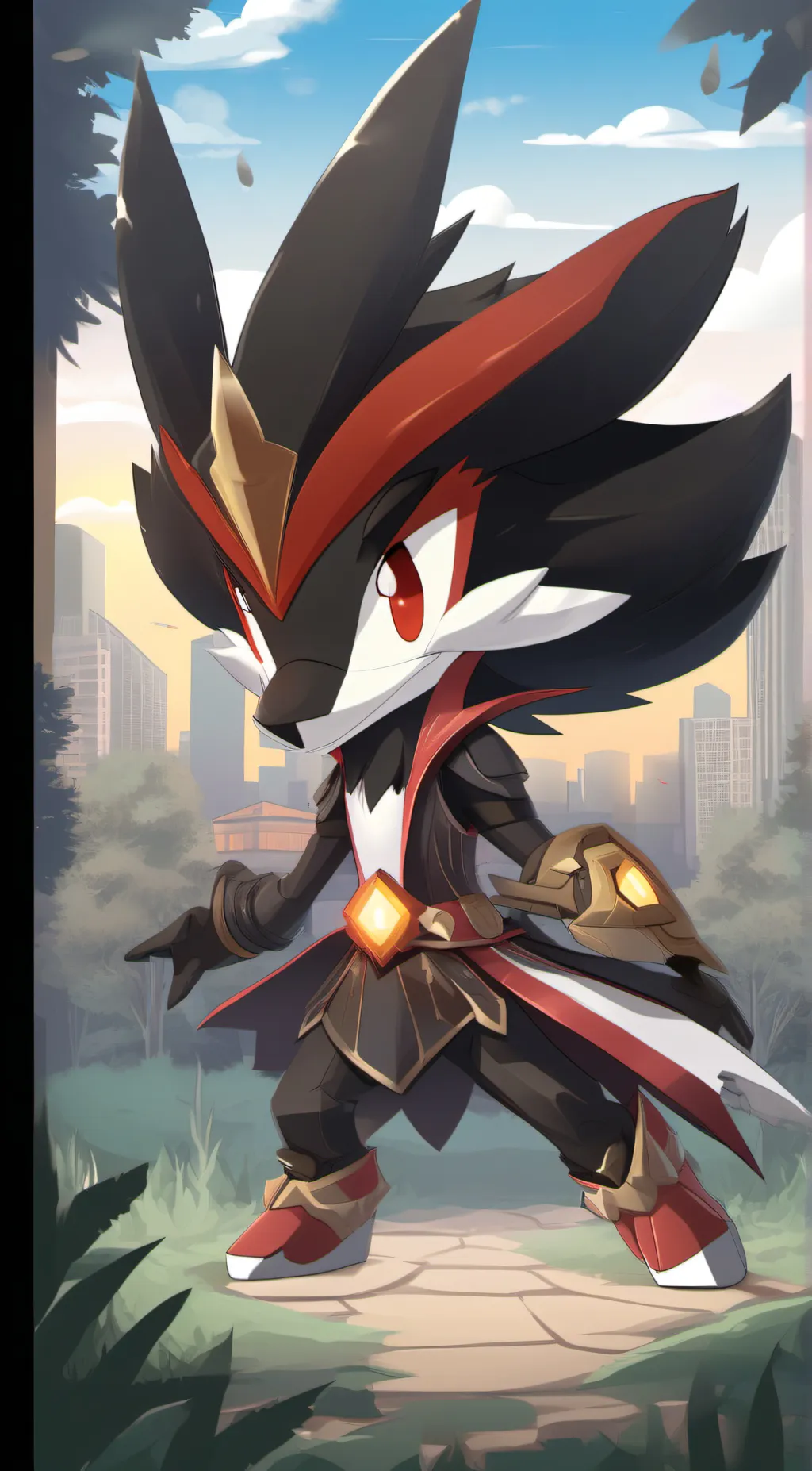 ai character: Shadow background