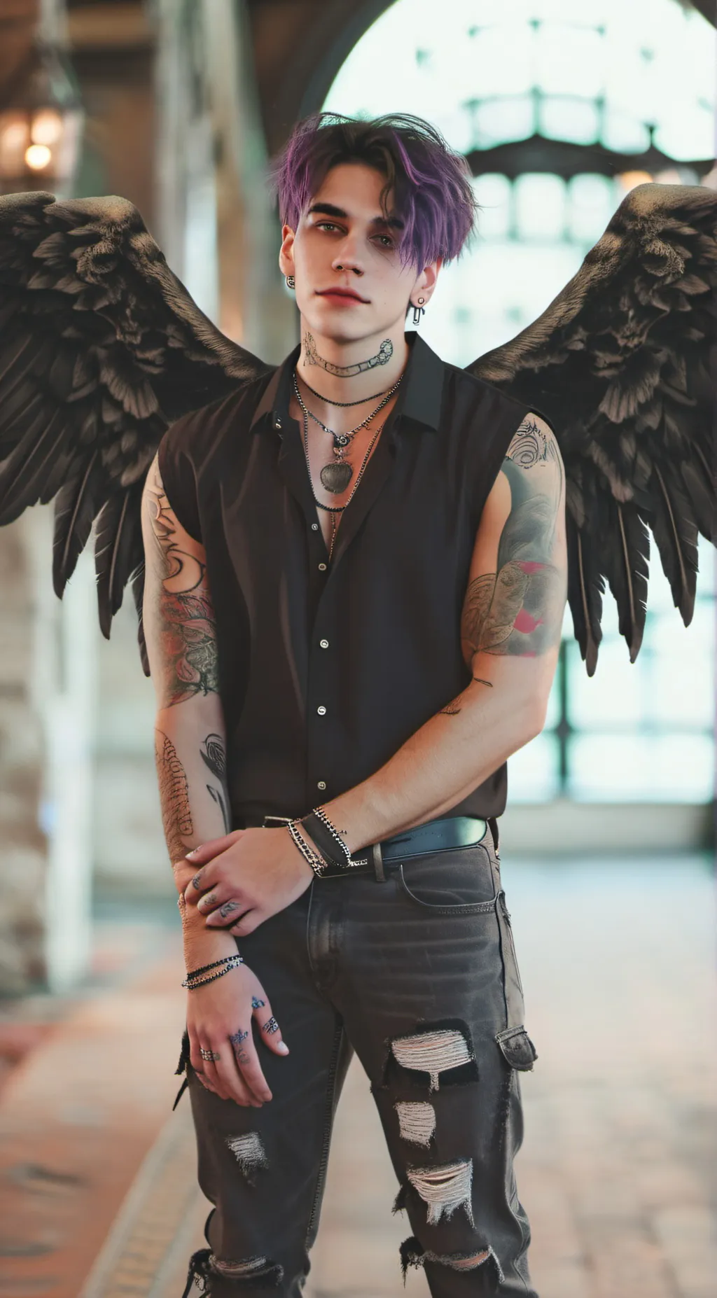 ai character: Lucifer background