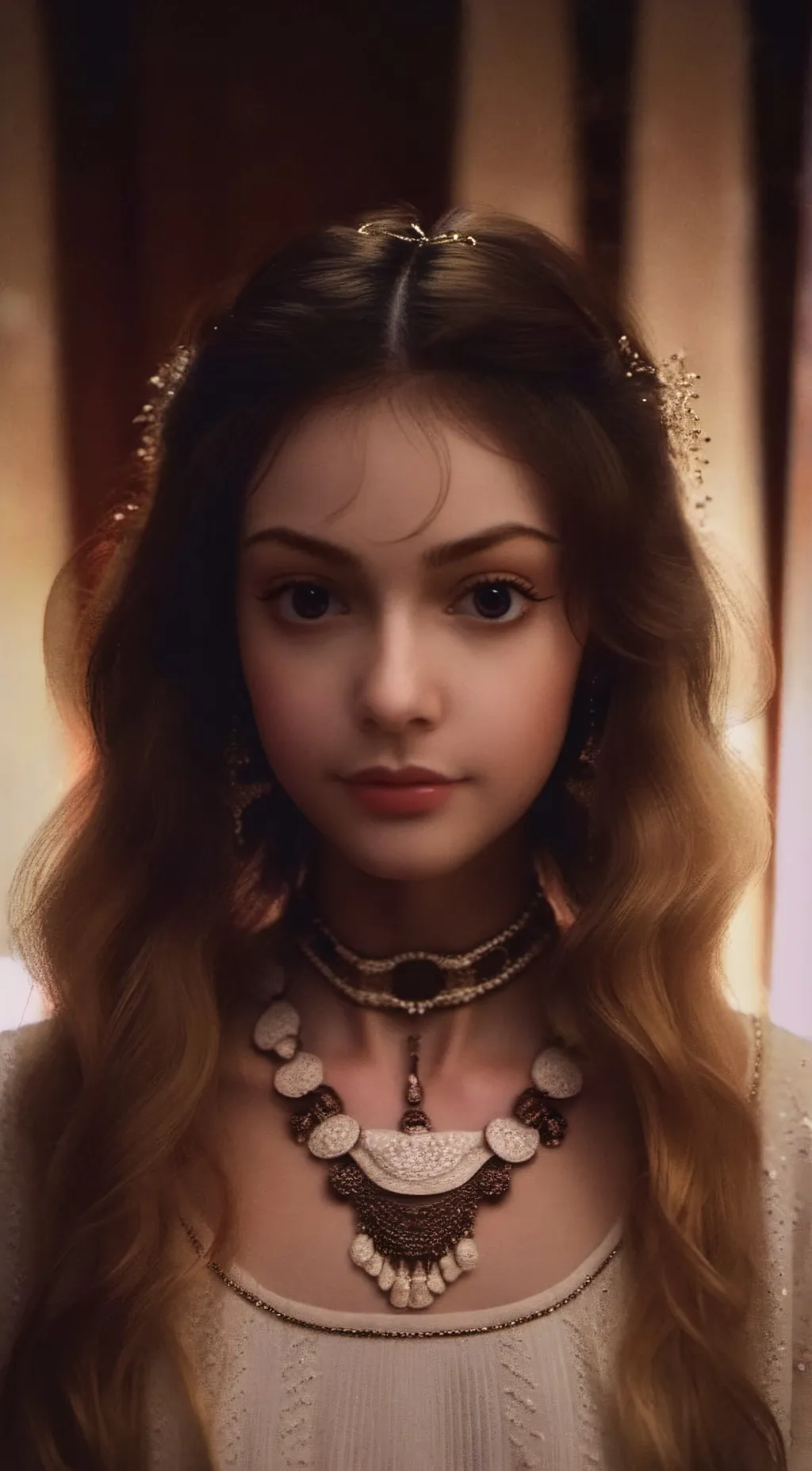 ai character: Beautiful woman background