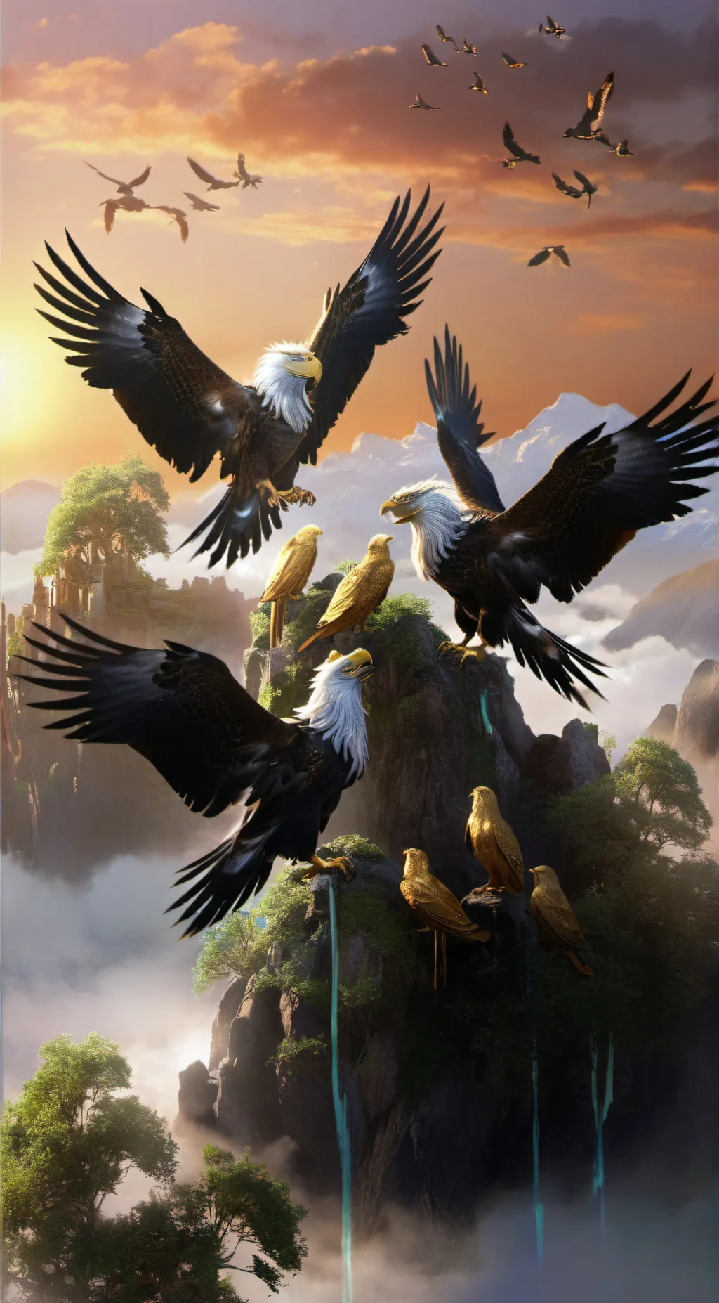 ai character: griffin island background
