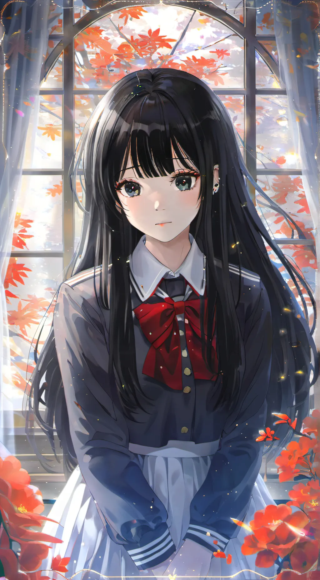 ai character: cherry background