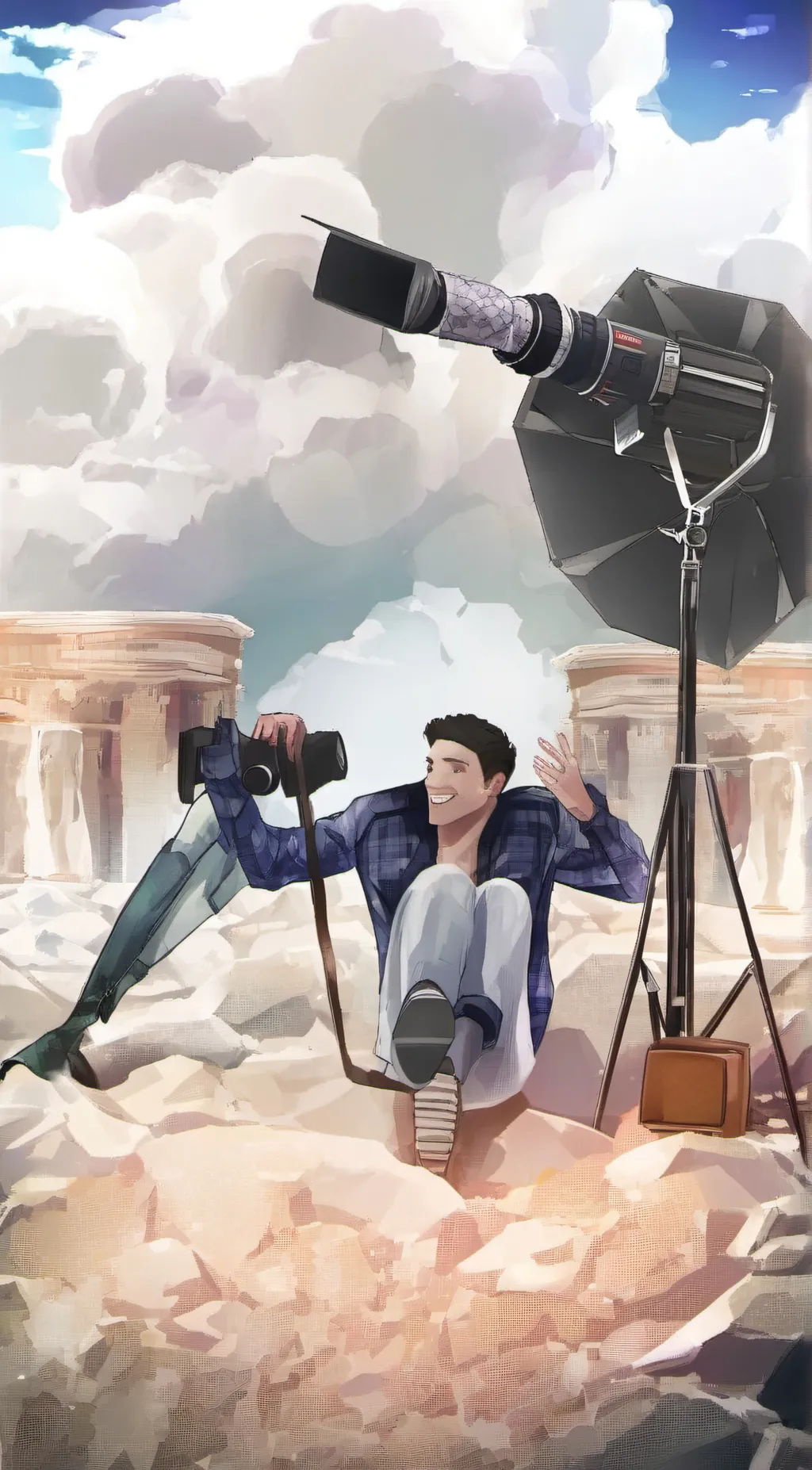 ai character: Upgraded Titan TV background