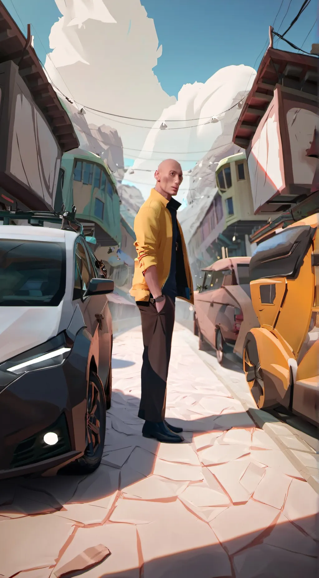 ai character: The rock background
