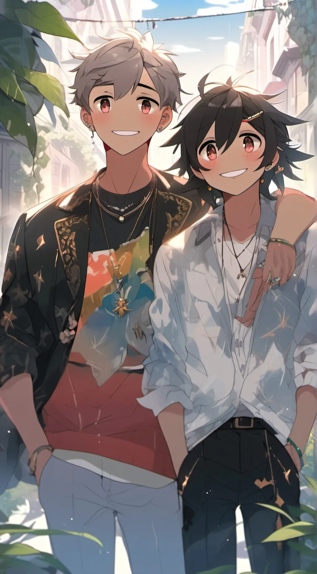ai character: max and leo background