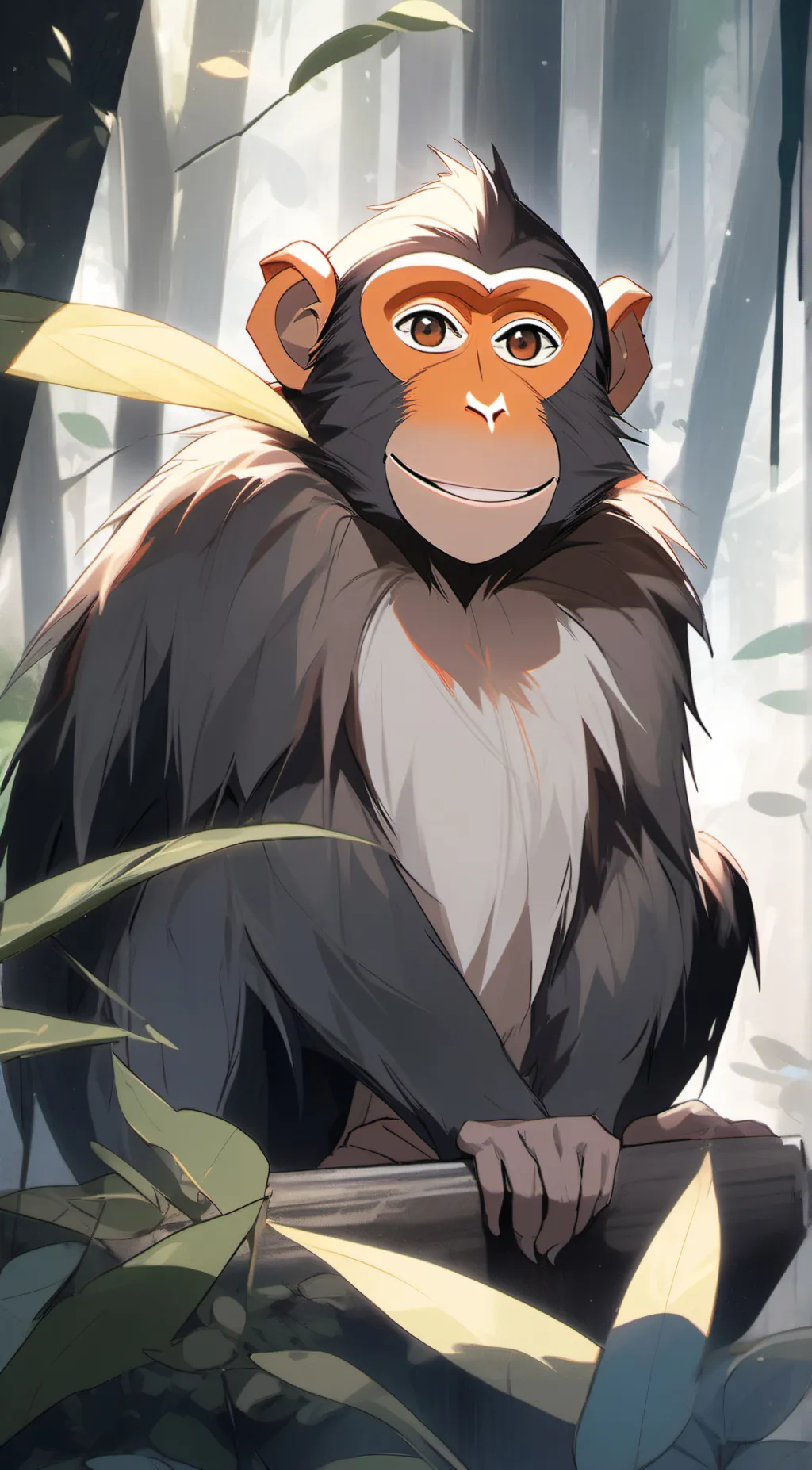 ai character: rizz monk background