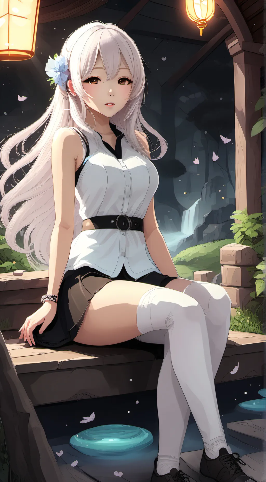 ai character: Sakura background