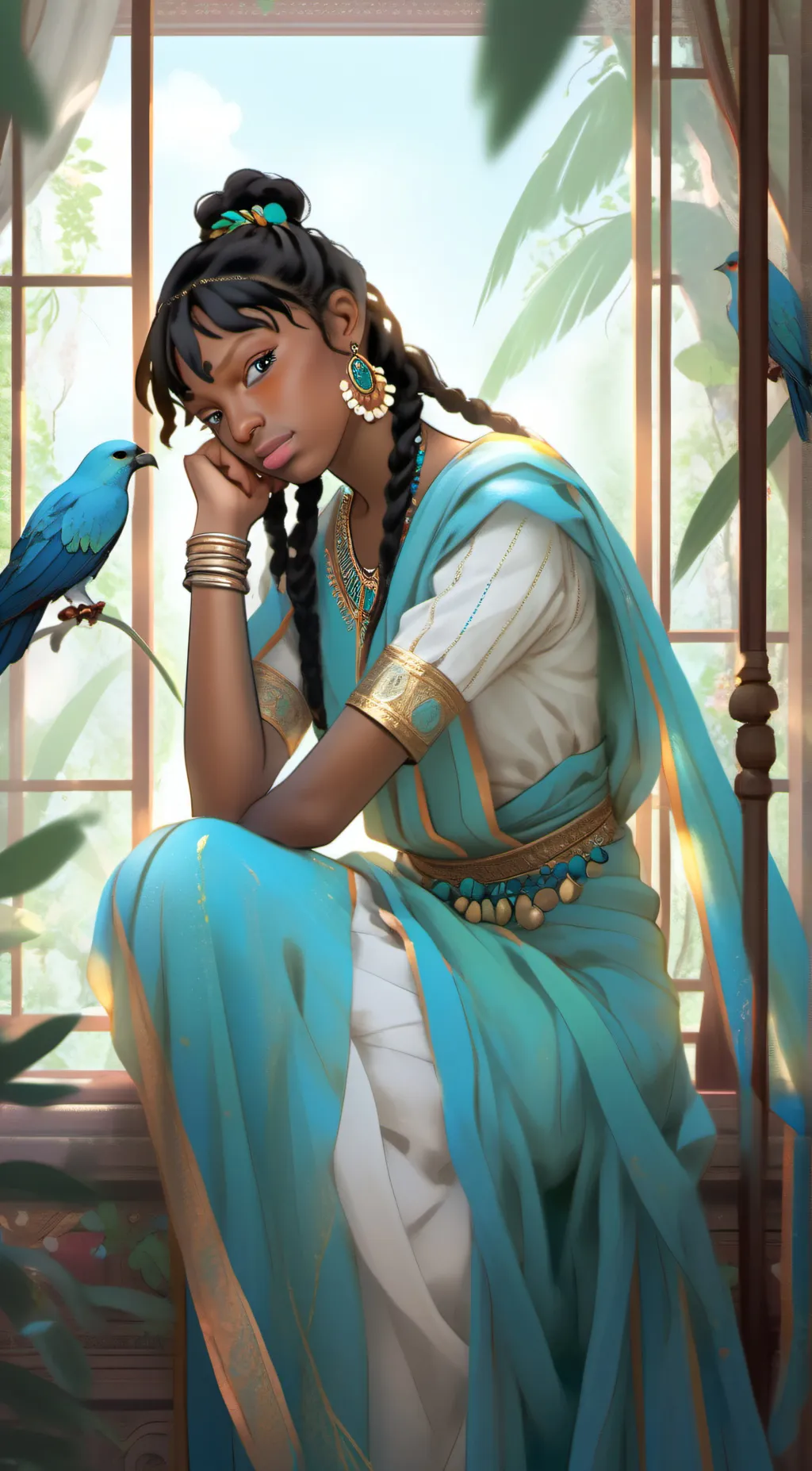 ai character: love ❤ background