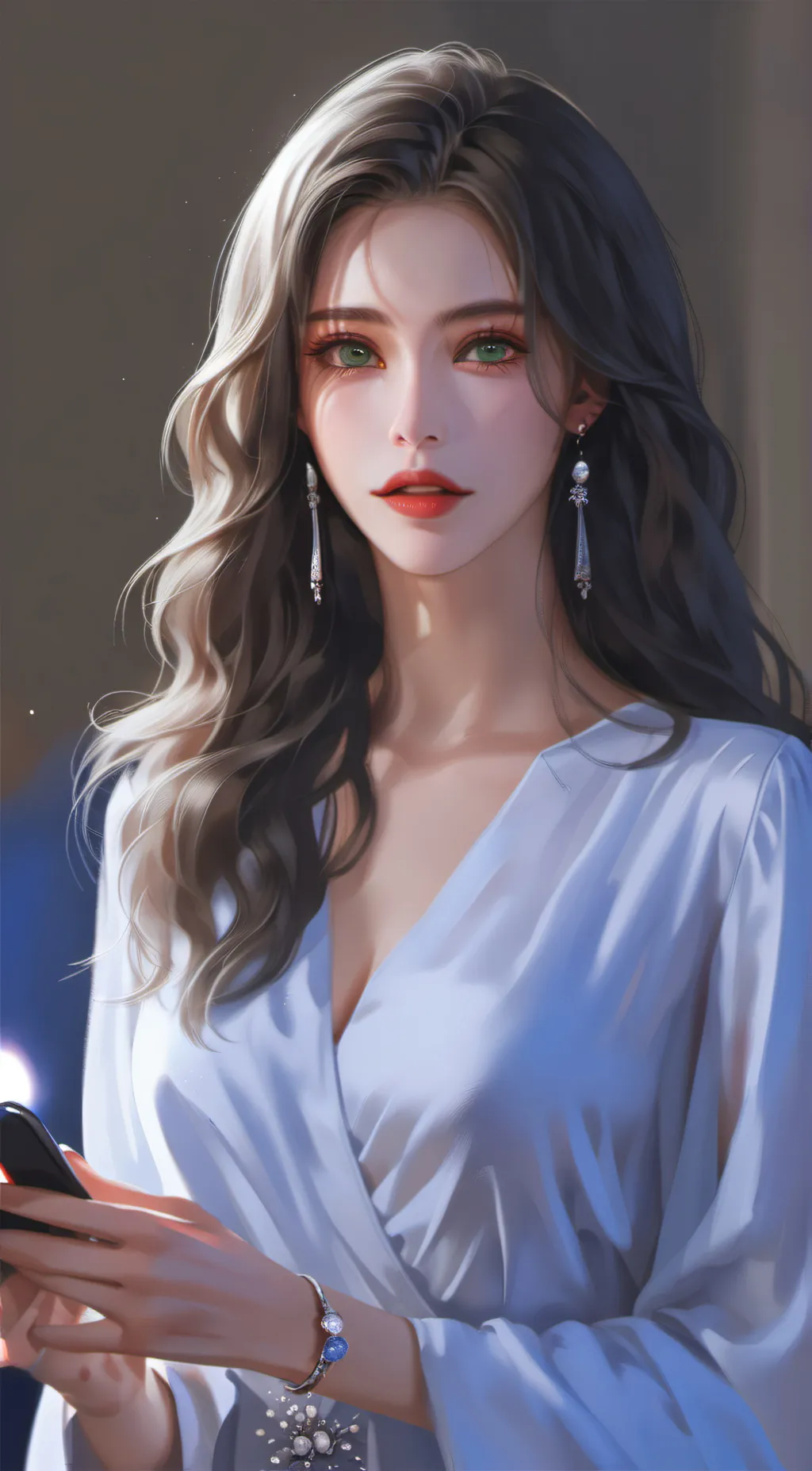 ai character: Rosy background