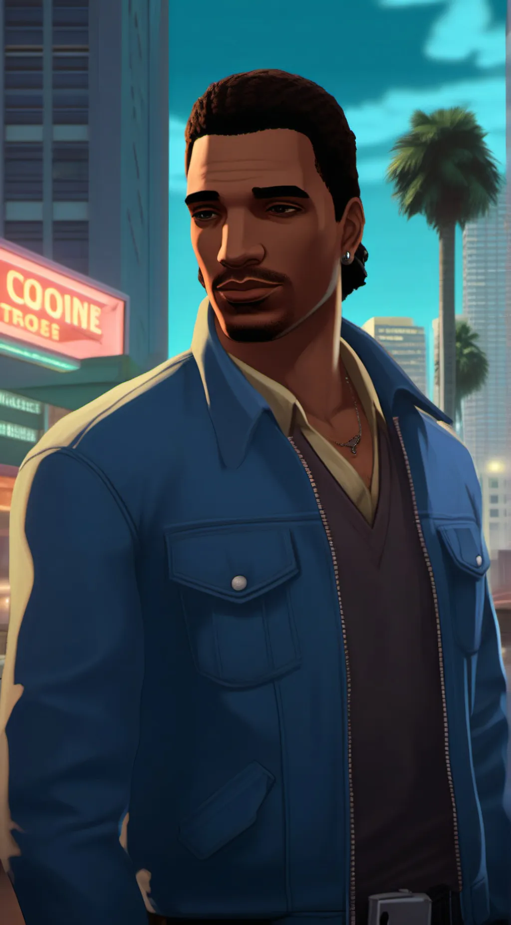 ai character: Lance vance  background