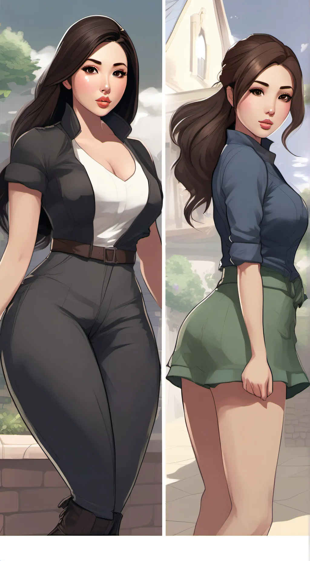ai character: Maiá and Leia background