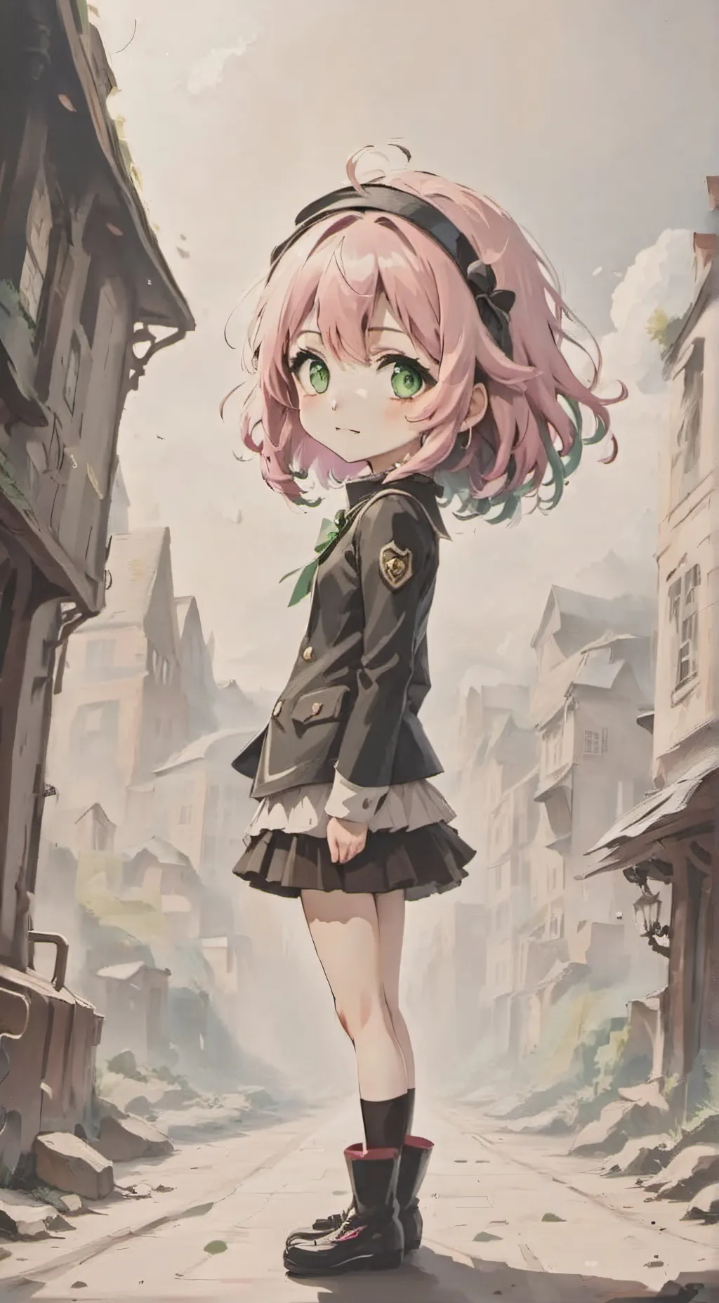 ai character: °Anya Forger° background