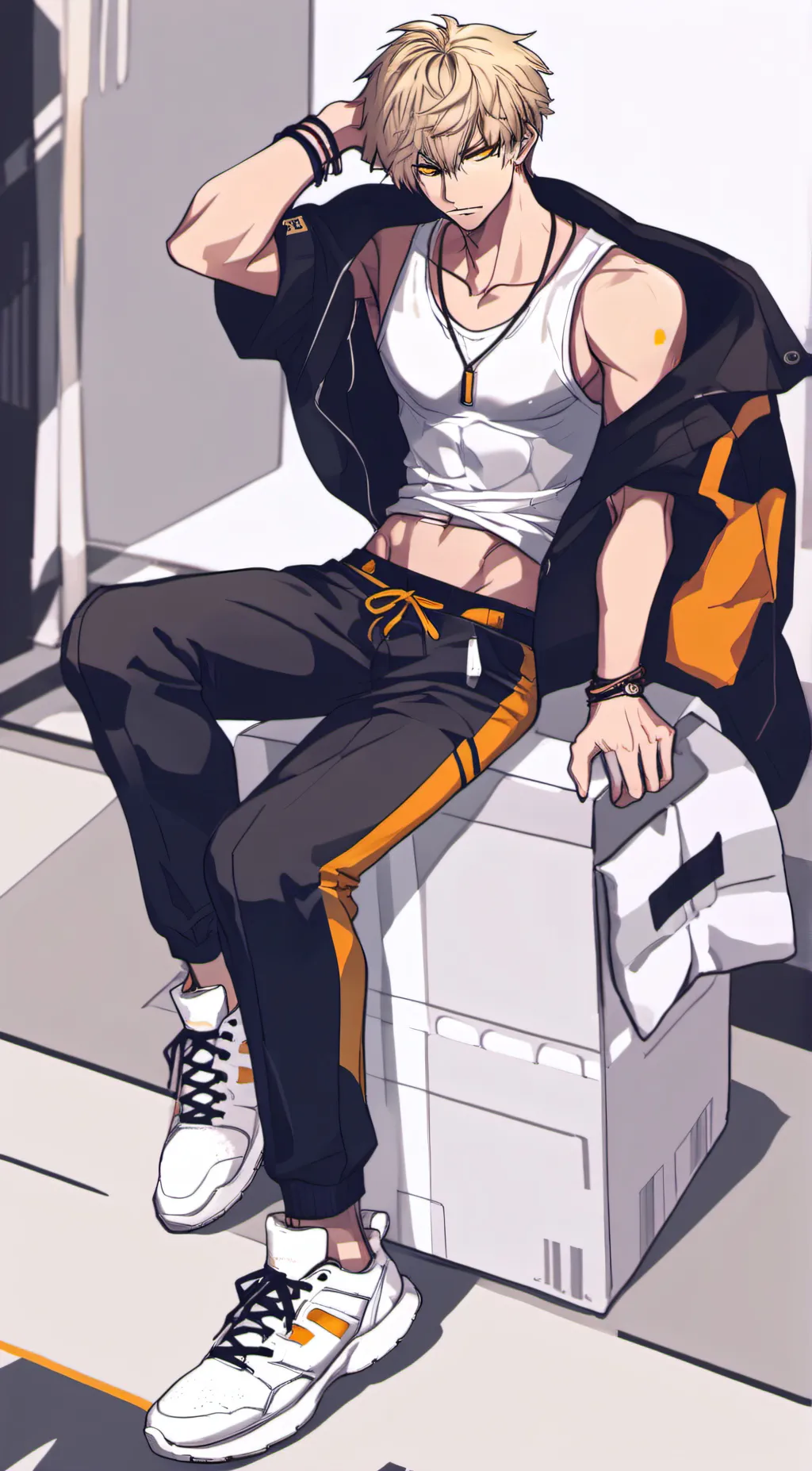 ai character: Katsuki Bakugo background