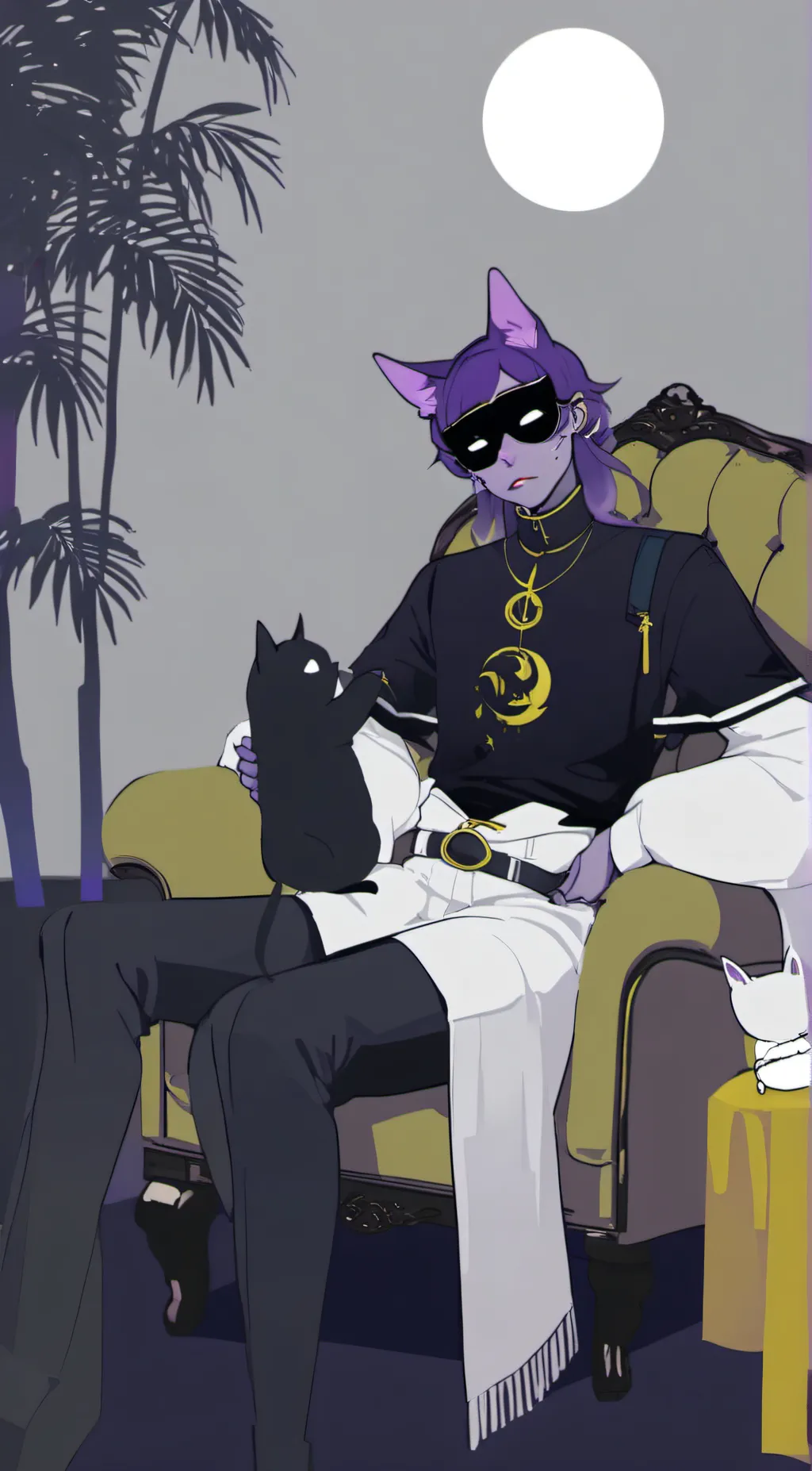 ai character: catnap background