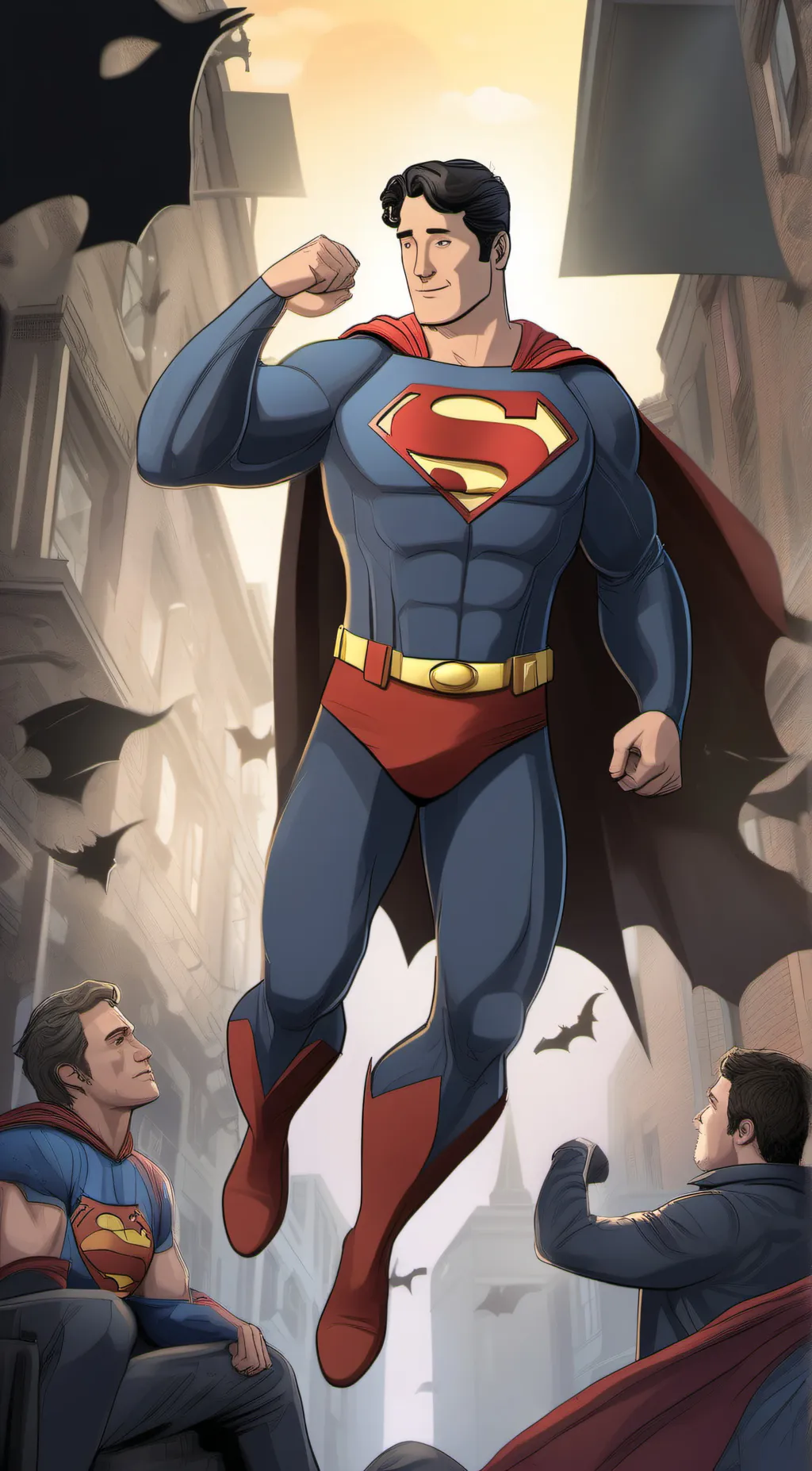 ai character: hishe superman background