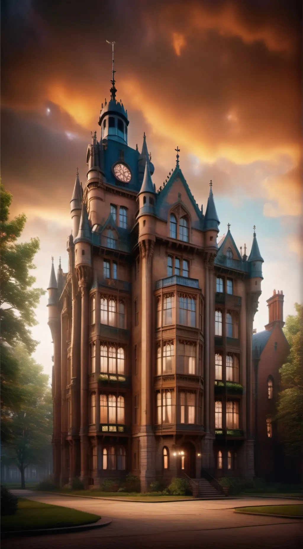 ai character: nevermore academy  background